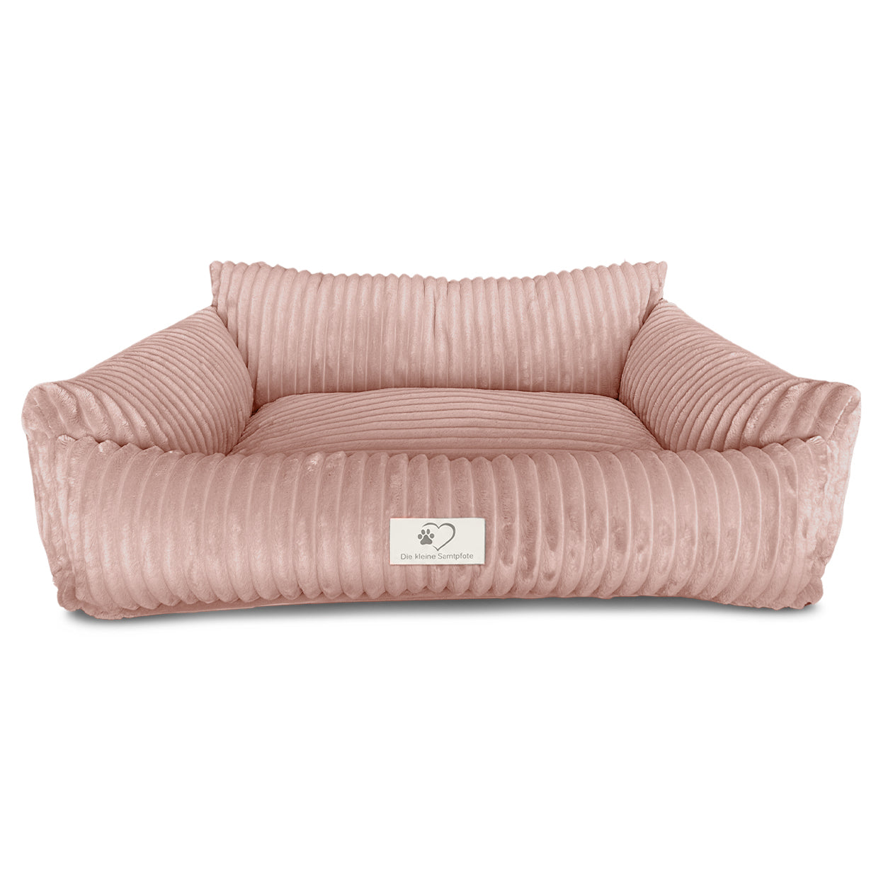 Samtpfote orthopädisches Hundebett als Sofa Plüsch-Cord
