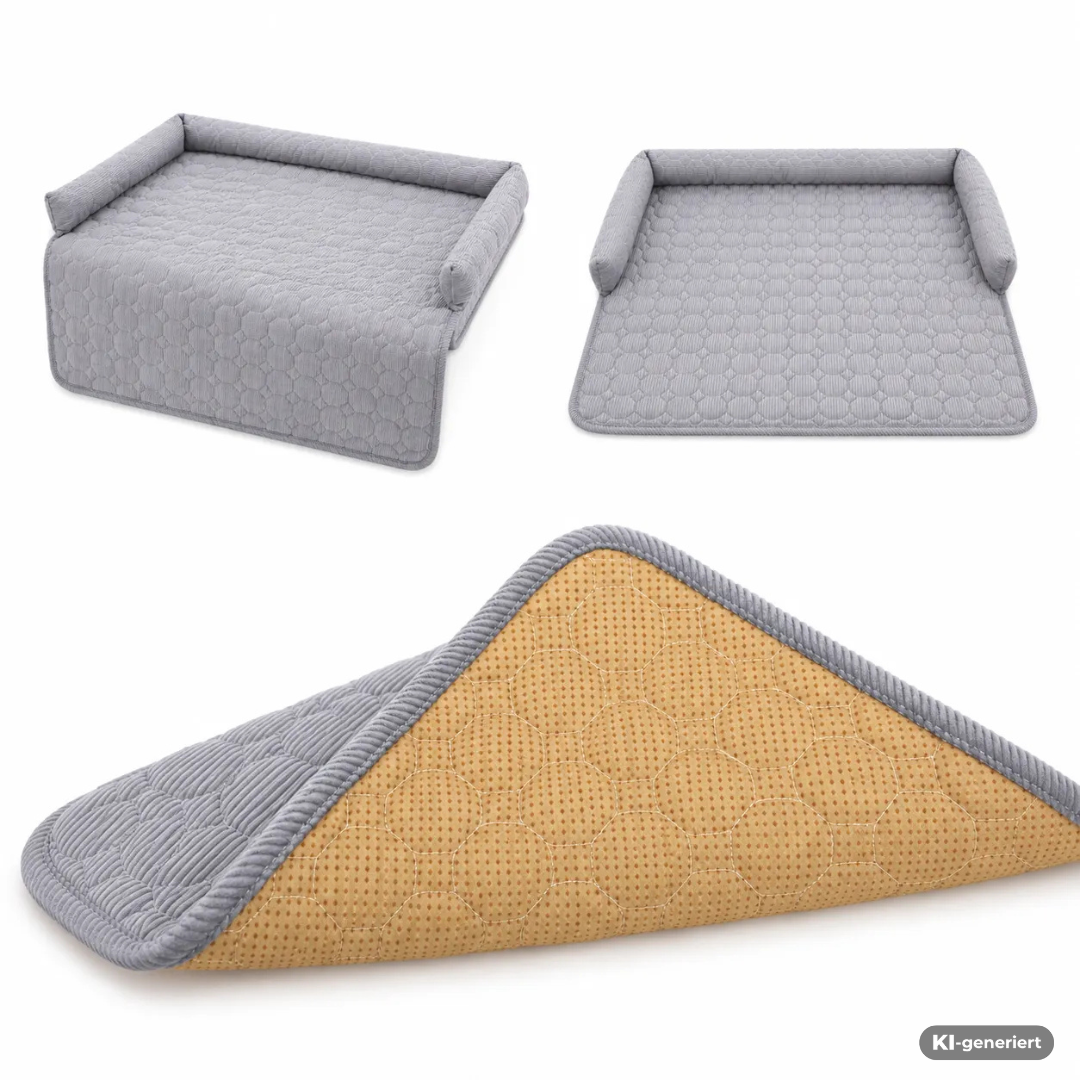 Kunert Hunde- und Katzenbett/ Schutzmatte für Bett und Sofa - 75 x 75 x 10 cm
