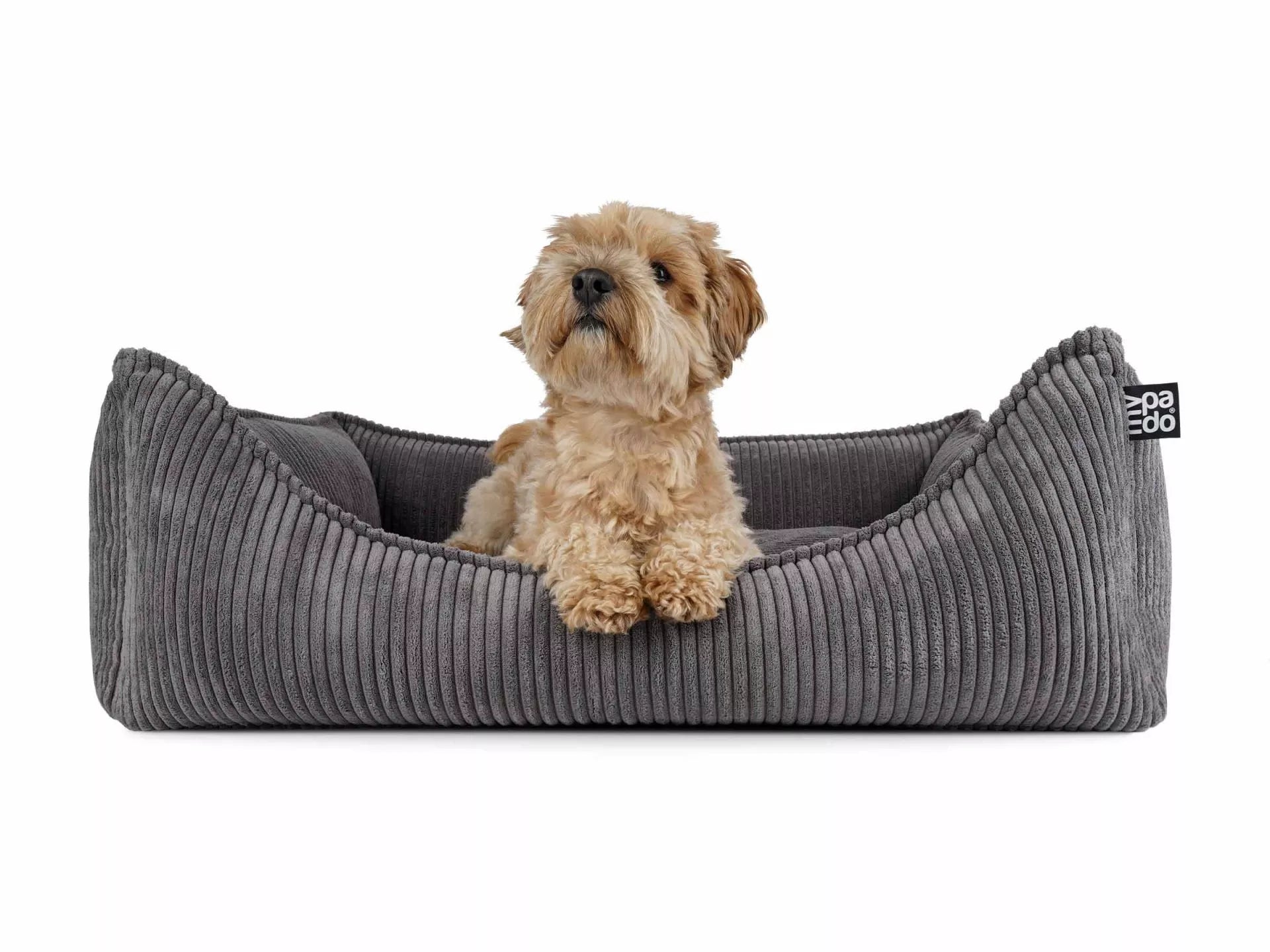 mypado Hundebett Dreamer Cord 90x70 cm Visco - Anthrazit