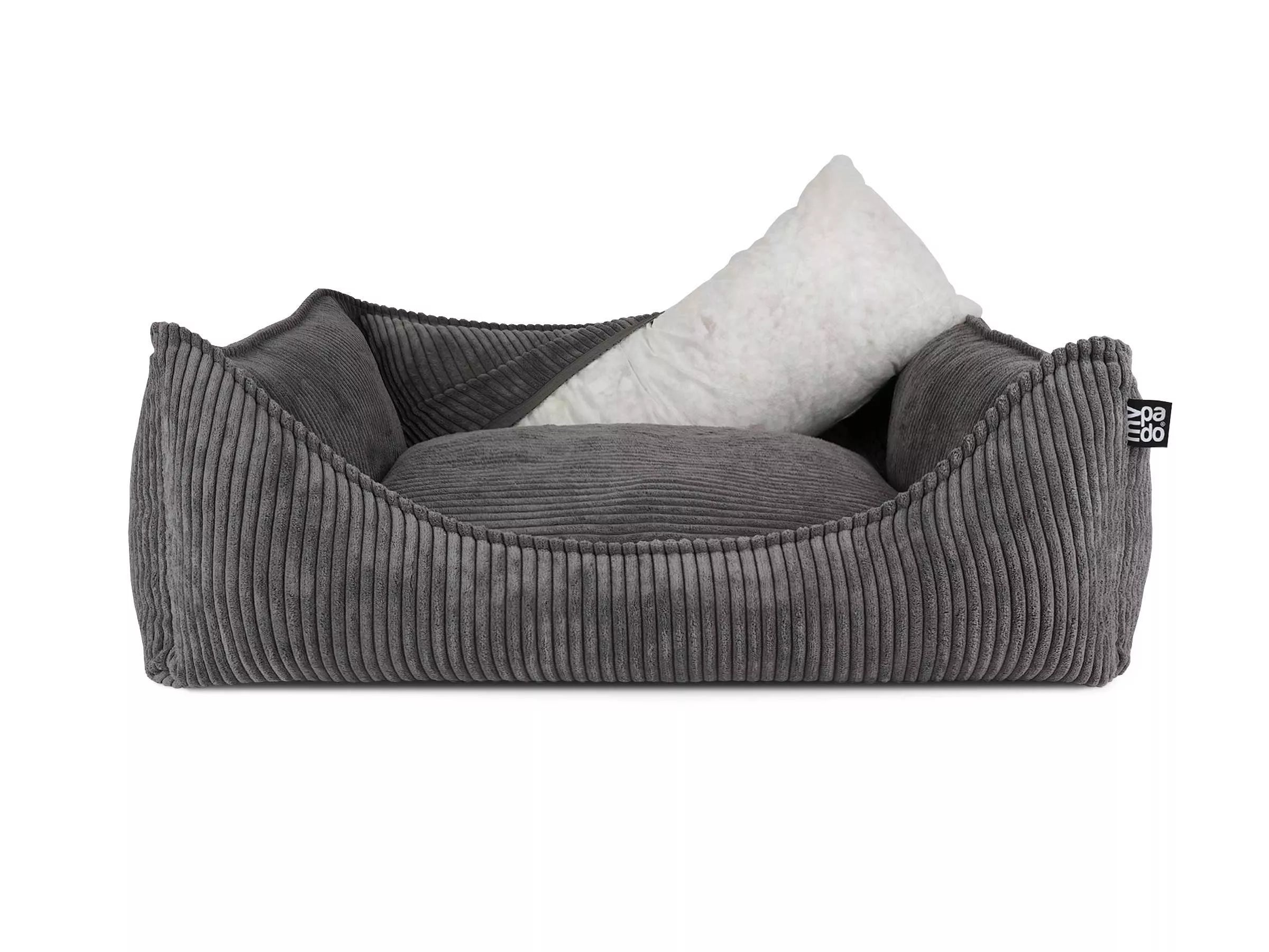 mypado Hundebett Dreamer Cord 90x70 cm Visco - Anthrazit