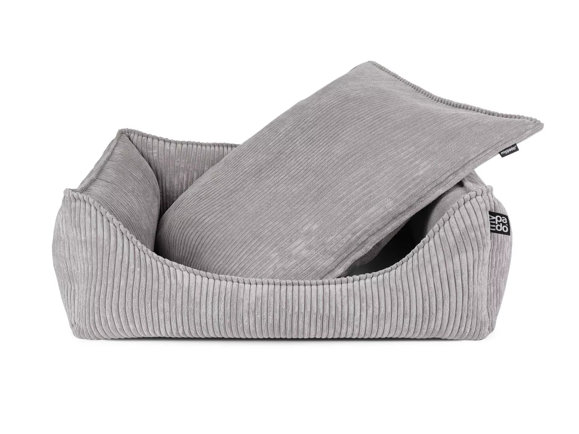 mypado Hundebett Dreamer Cord 90x70 cm - Grau