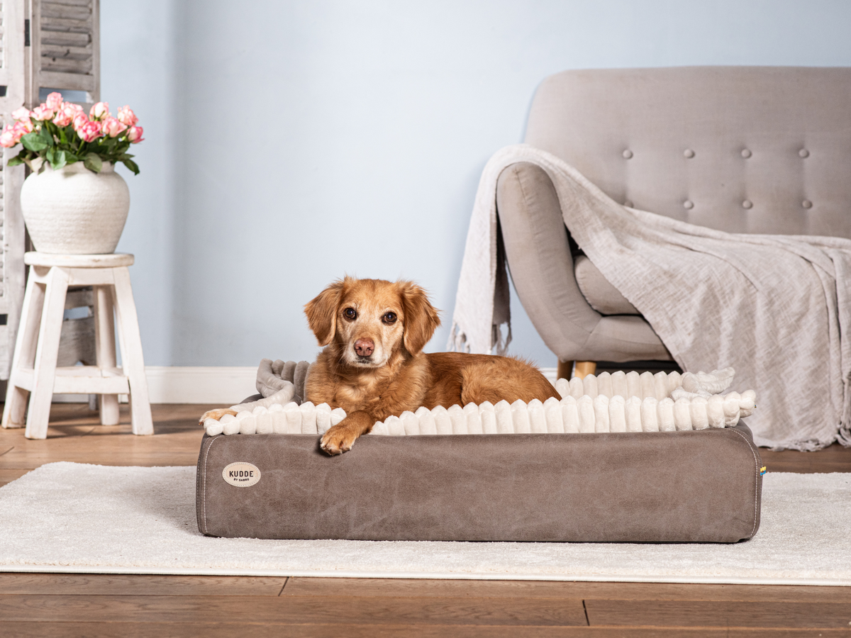 Hundebett KUDDE veganes Wildleder (weitere Ansicht)