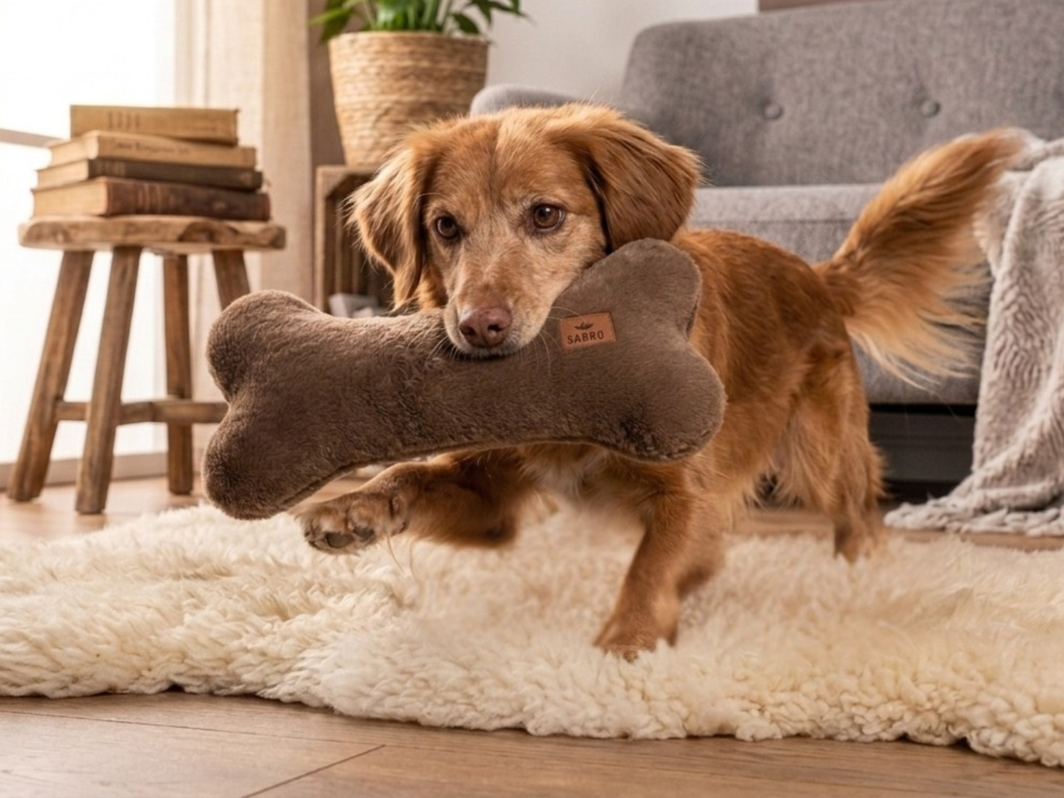 Kissen KUSCHELKNOCHEN Kuschelfell (vegan)