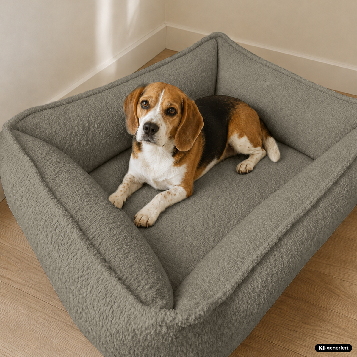 Samtpfote orthopädisches Hundebett Bouclé