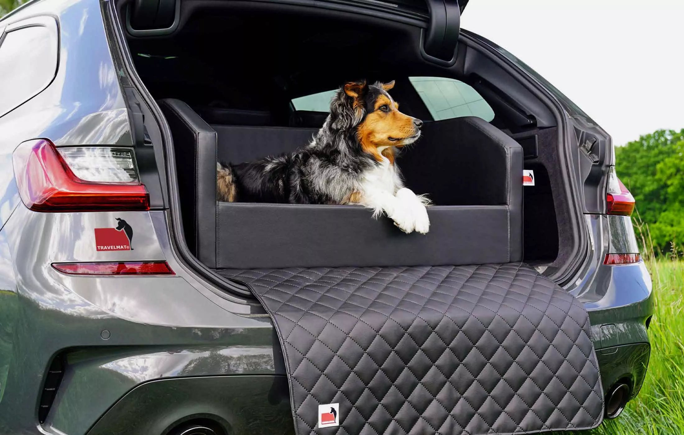 Autohundebett TRAVELMAT® Plus 100x80 Schwarz-Visco