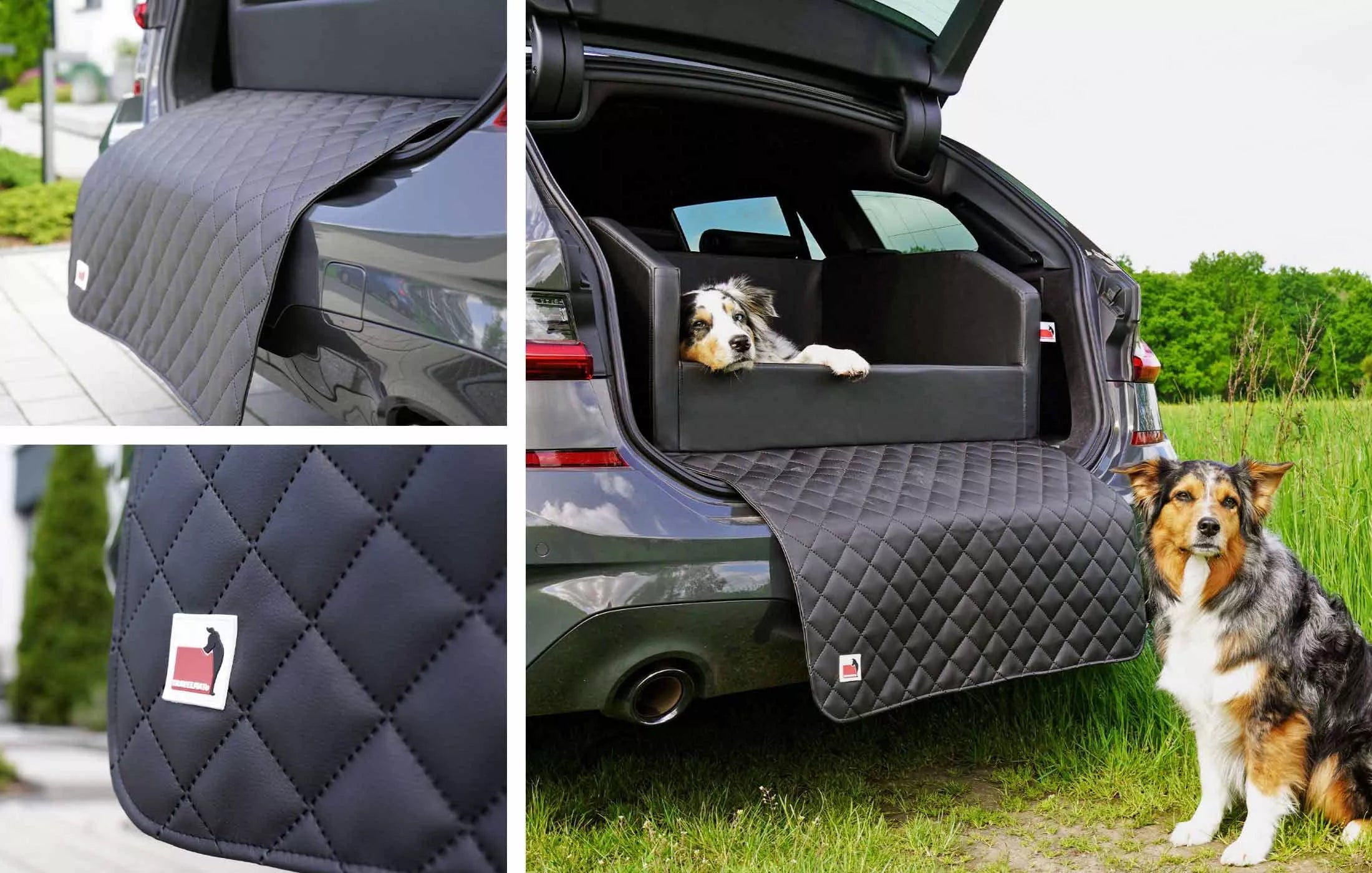 Autohundebett TRAVELMAT® Plus 100x80 Schwarz-Visco
