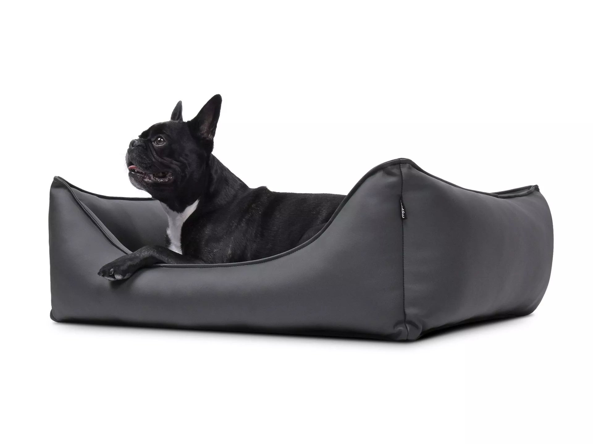 mypado Dreamer Kunstleder Hundebett 130x110 cm Visco - Grau