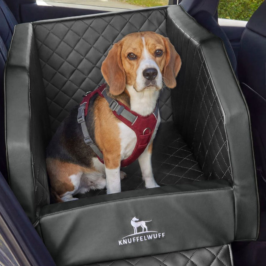 Knuffelwuff Cargo Hunde Auto Transportbox für den Rücksitz