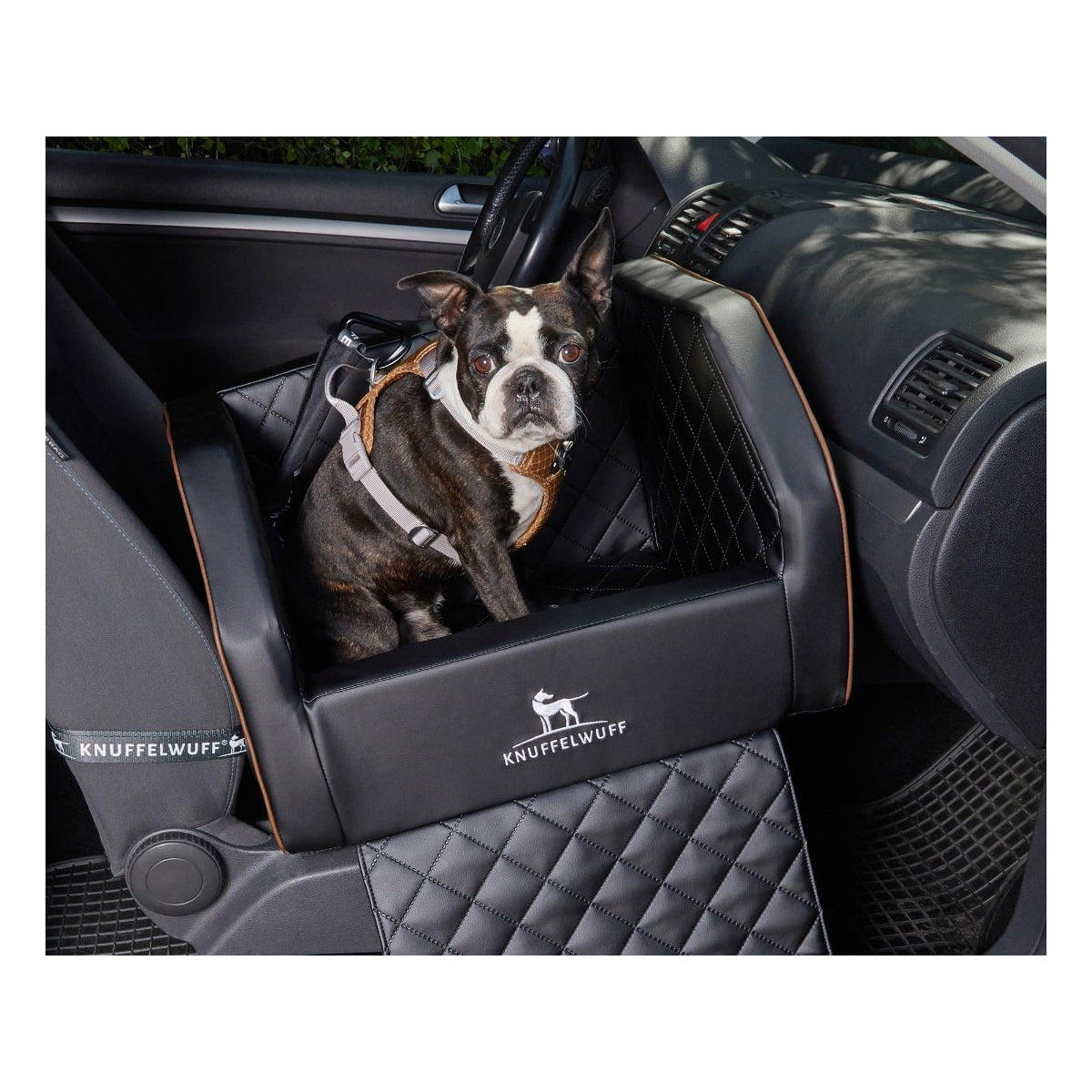 Knuffelwuff Cargo Hunde Auto Transportbox für den Vordersitz