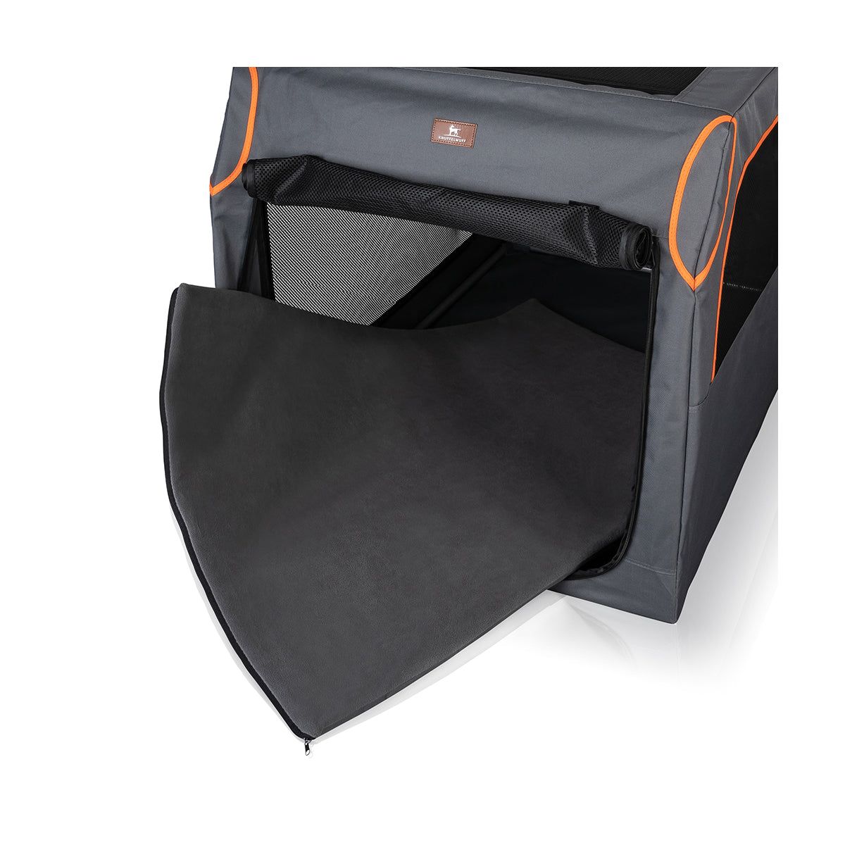 Knuffelwuff faltbare Hundebox Auto Transportbox Alverstone mit Aluminiumgestell für den Kofferraum – M - 61 x 46 x 43 cm (Ansicht 3)