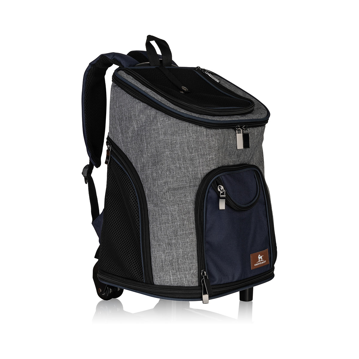 Knuffelwuff Hunderucksack Tajumulco Trolley faltbar 2 in 1 mit Rollen und Griff 33x30x50cm – 33 x 30 x 50 cm (Ansicht 3)