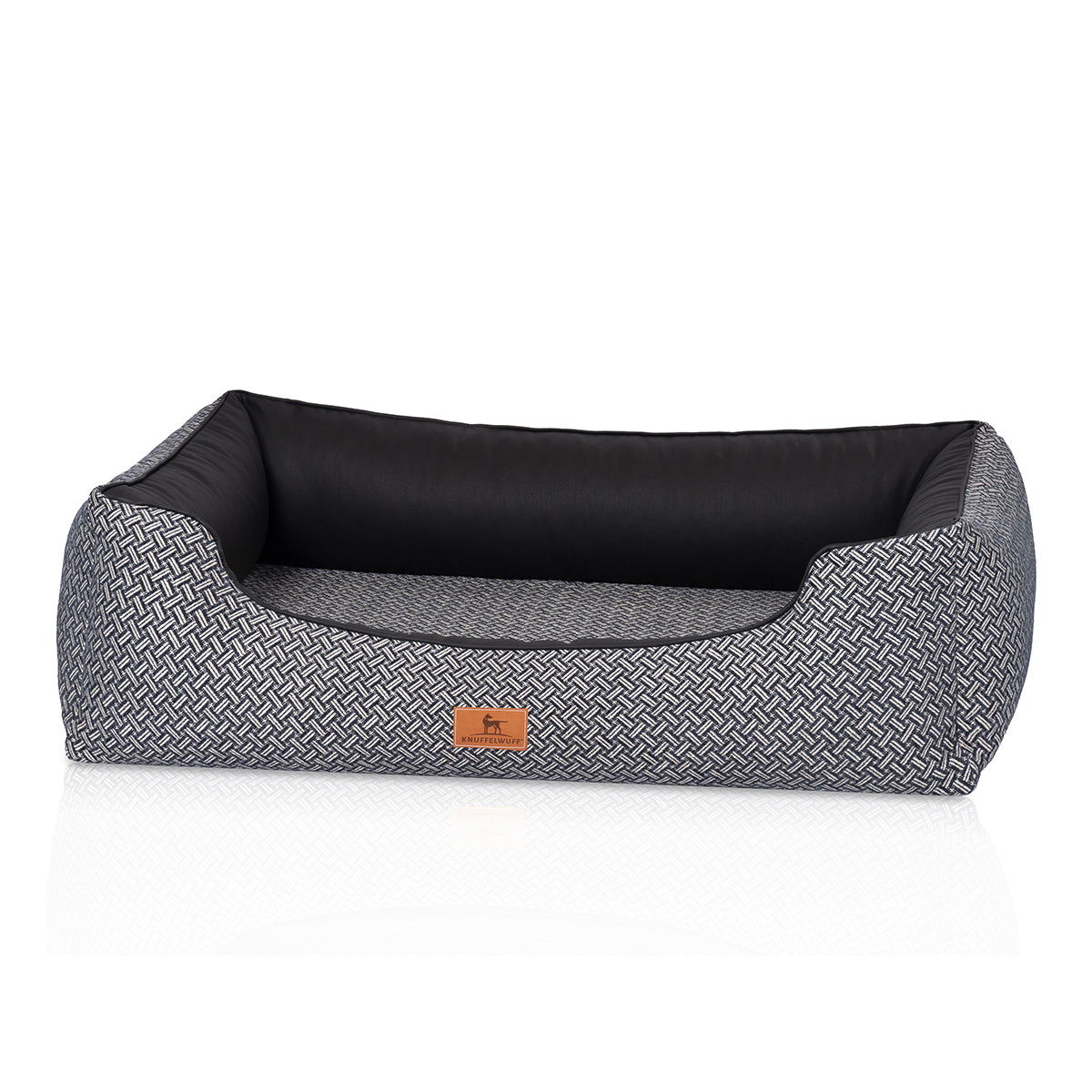 Knuffelwuff Design-Hundebett Sanford Schwarz