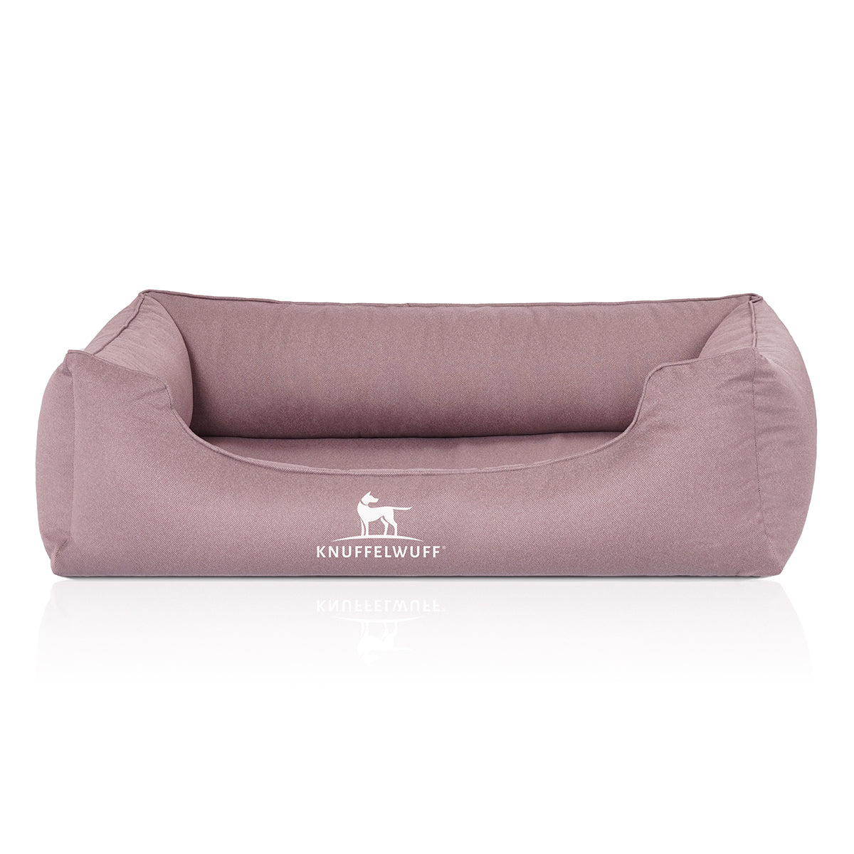 Knuffelwuff Hundebett Leon aus Velours, wasserabweisend Rosa