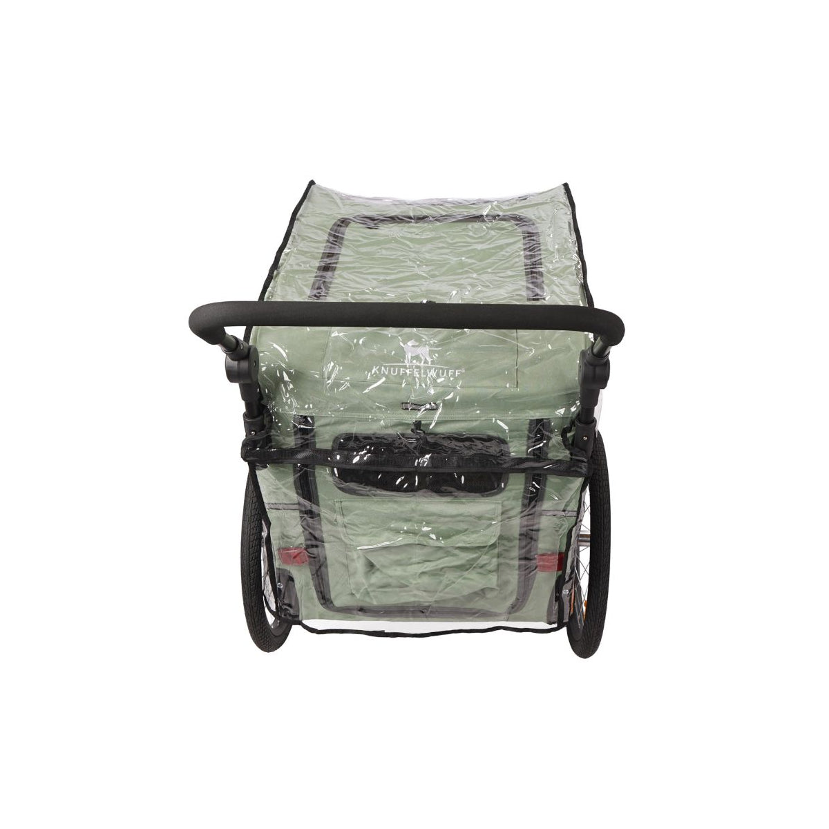 Knuffelwuff Regencover Cruvado S-M - transparenter PVC-Regenschutz für Fahrrad-Hundeanhänger inkl. Transportbeutel