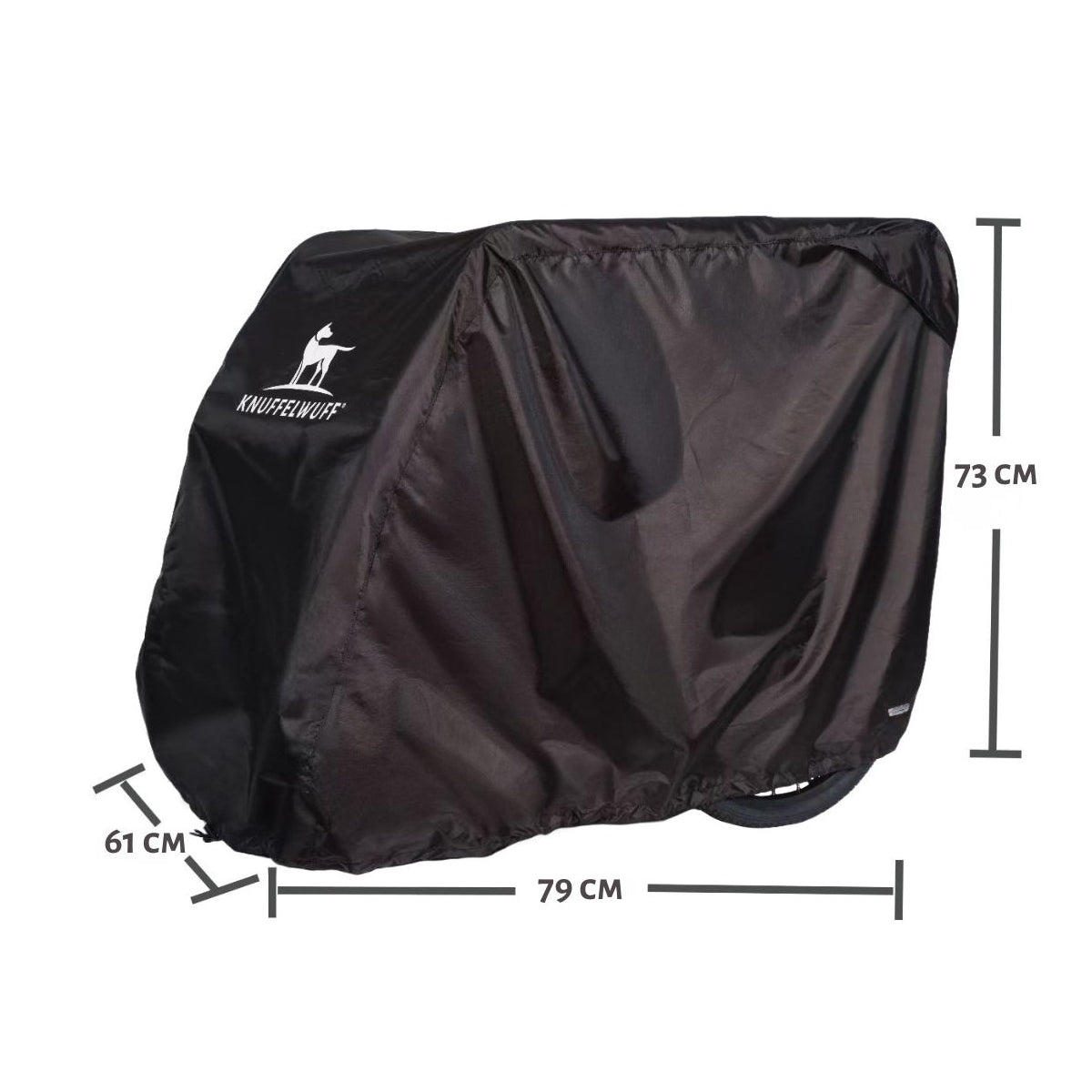 Knuffelwuff Schmutzcover Cruvado S-M - wetterfeste Abdeckplane für Fahrrad-Hundeanhänger inkl. Transportbeutel