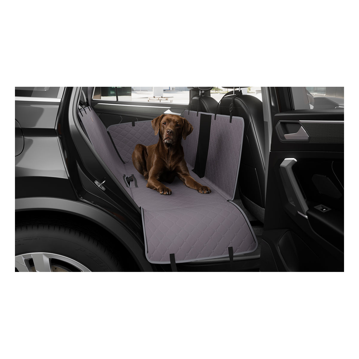 Knuffelwuff universal AutoSchondecke Teito für die Rückbank 137x148cm – 137 x 148 cm