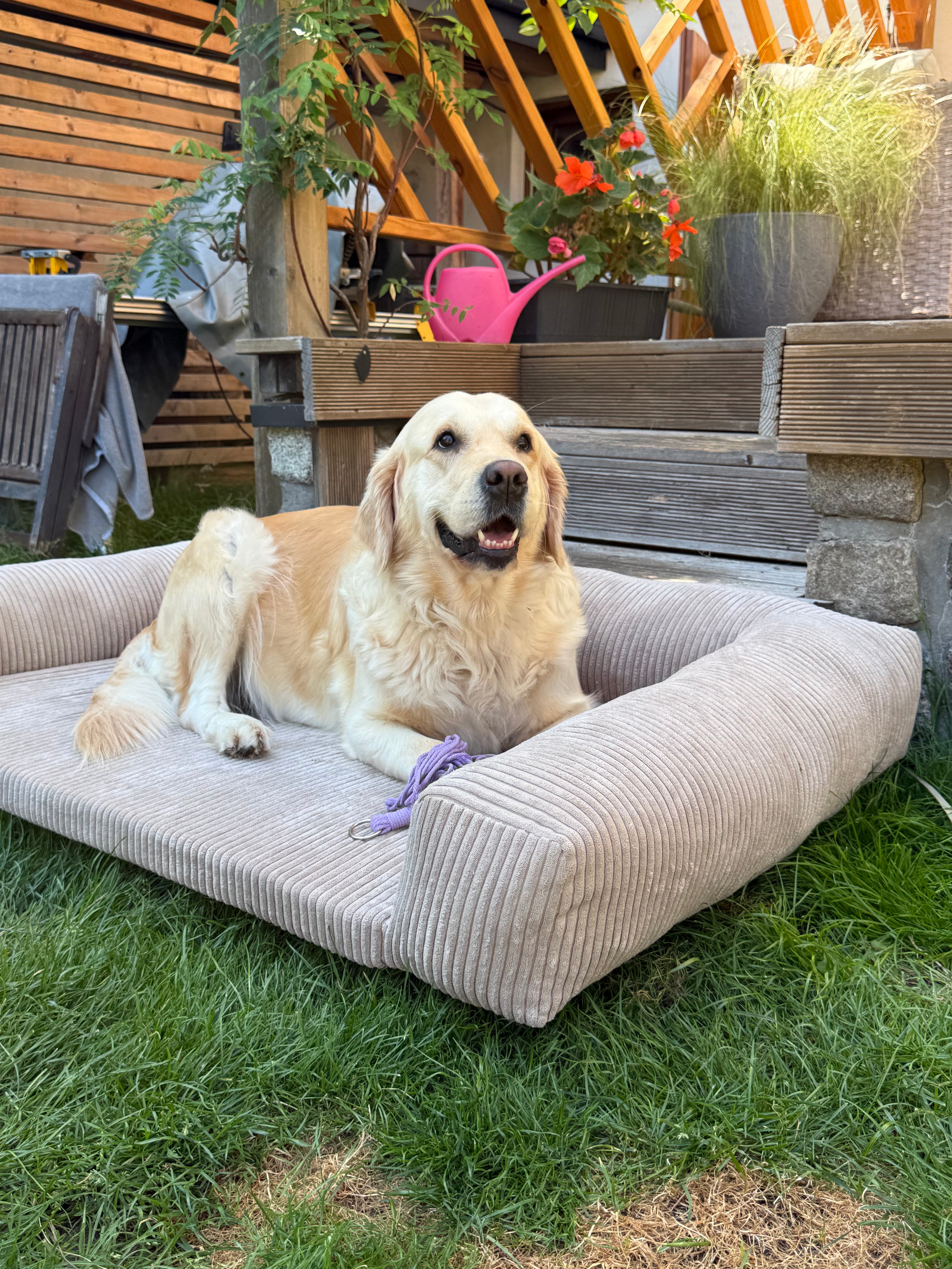 Samtpfote Hundematte Cord - 120x78x19cm