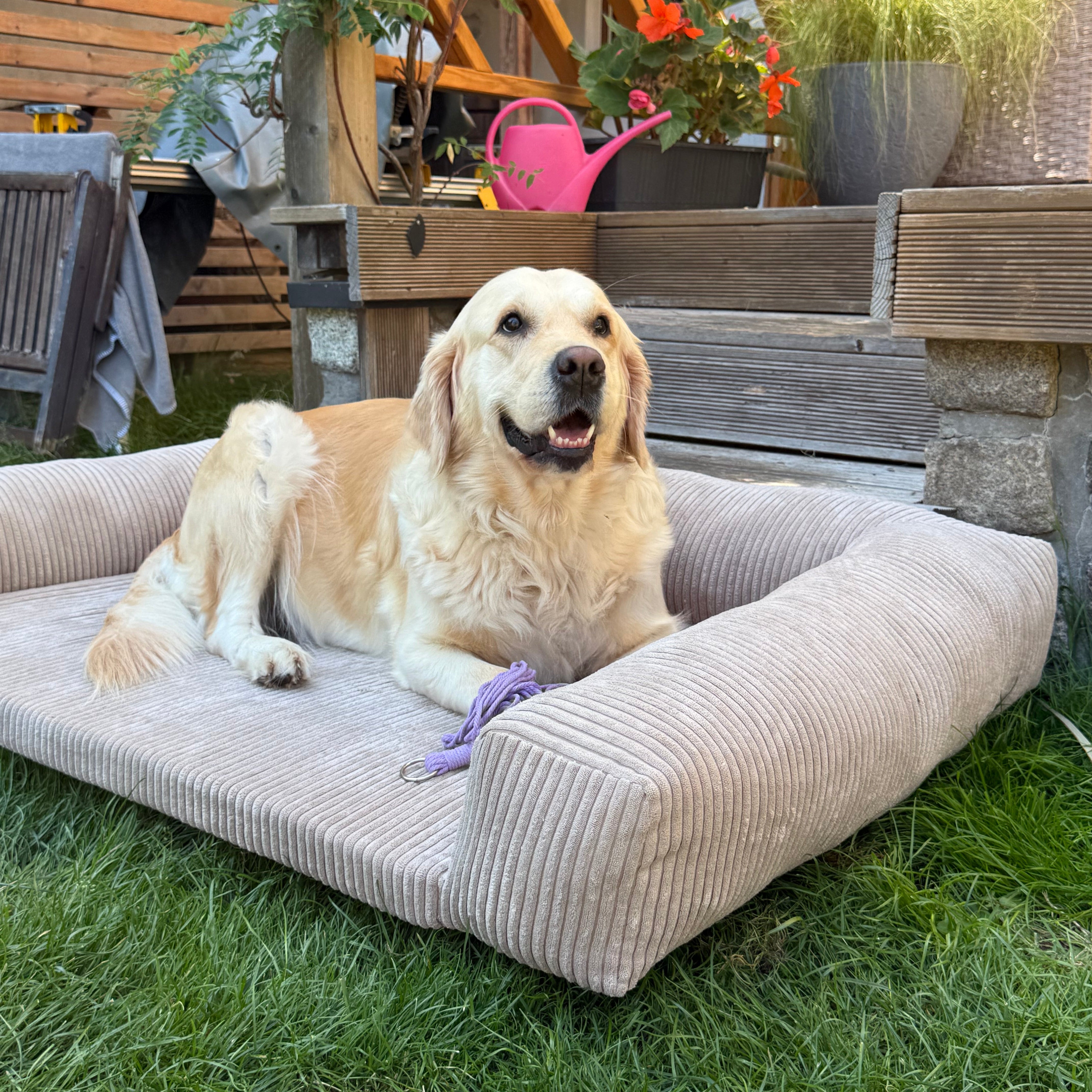Samtpfote Hundematte Cord - 120x78x19cm