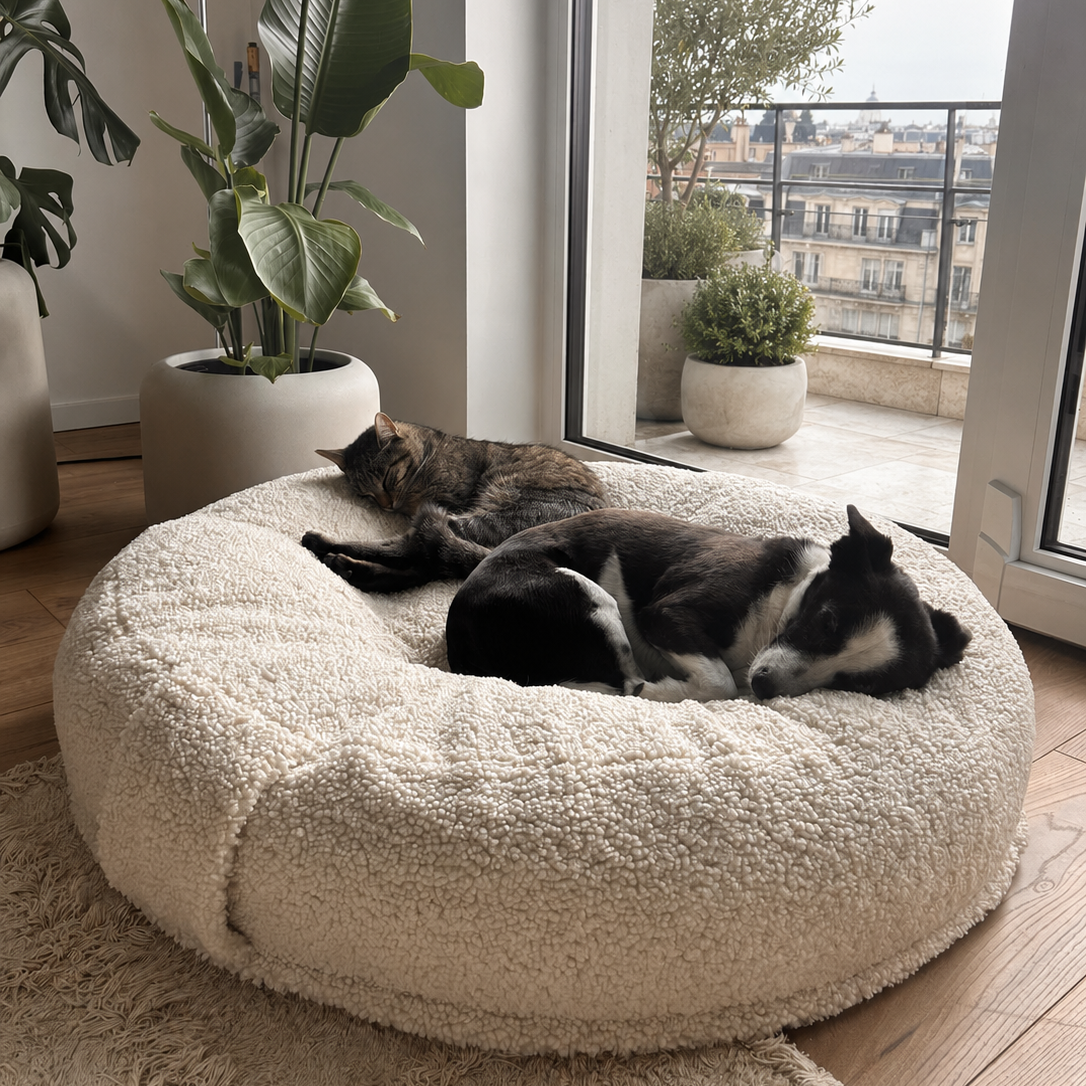 Samtpfote orthopädisches Hundekissen Donut Teddy