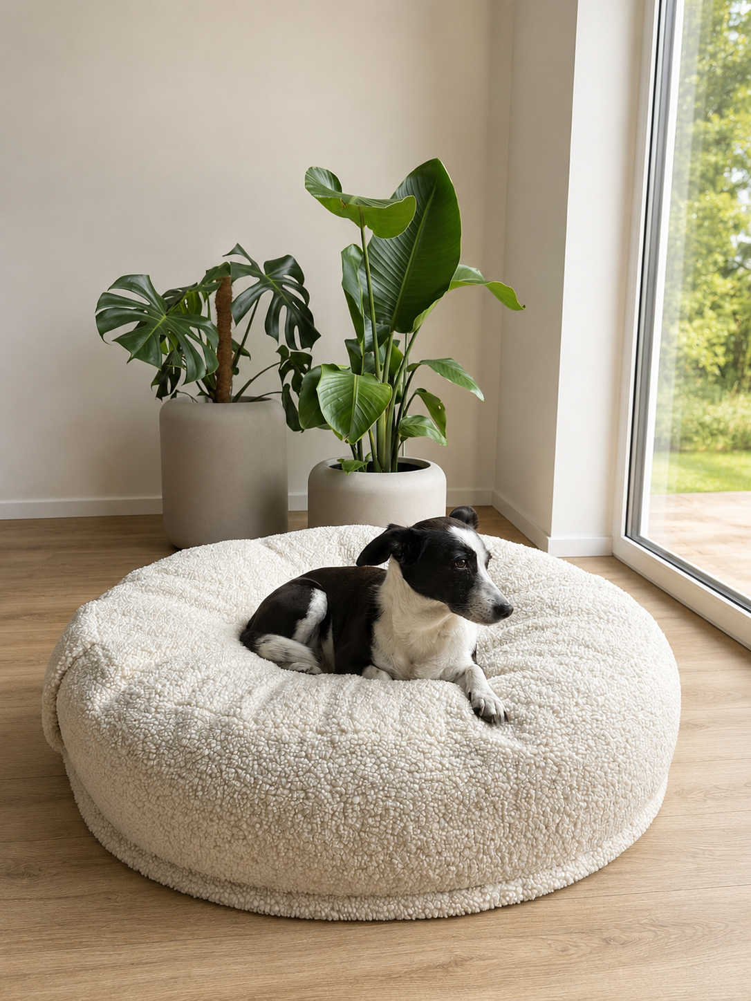 Samtpfote orthopädisches Hundekissen Donut Teddy