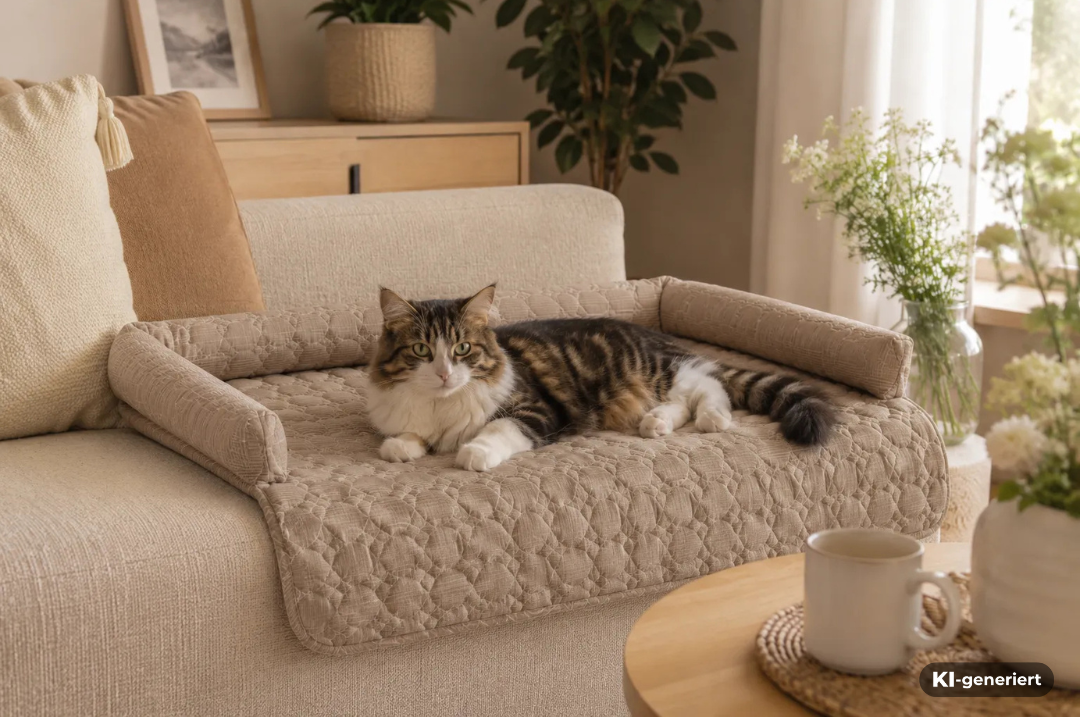 Kunert Hunde- und Katzenbett/ Schutzmatte für Bett und Sofa - 75 x 75 x 10 cm