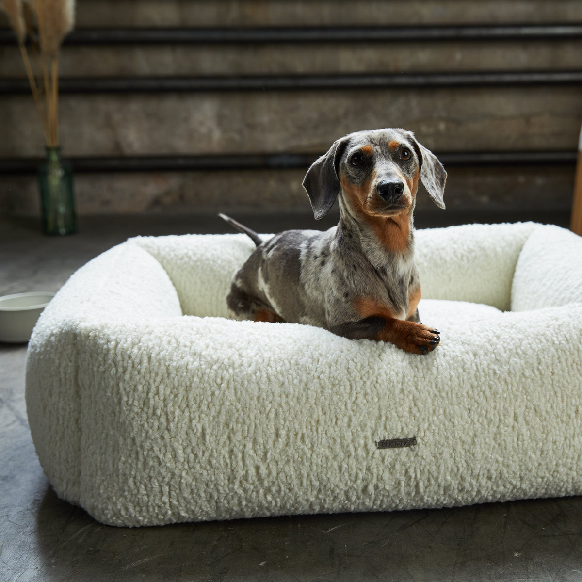 Buciano Bouclé Hundebett Oreo