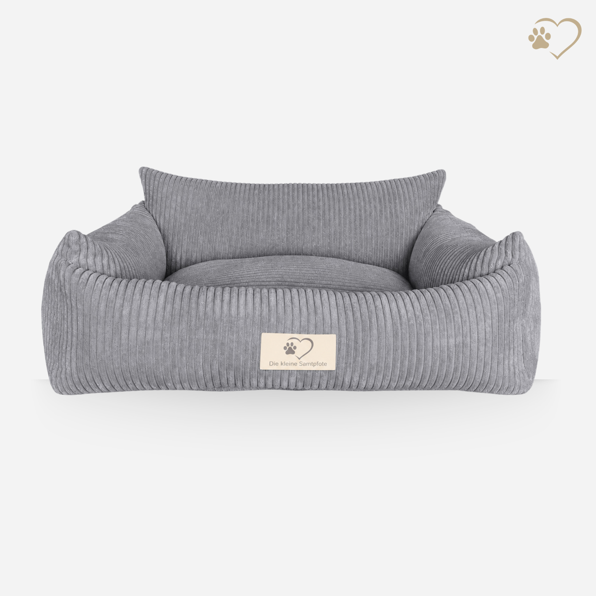 Samtpfote orthopädisches Hundebett als Sofa Cord