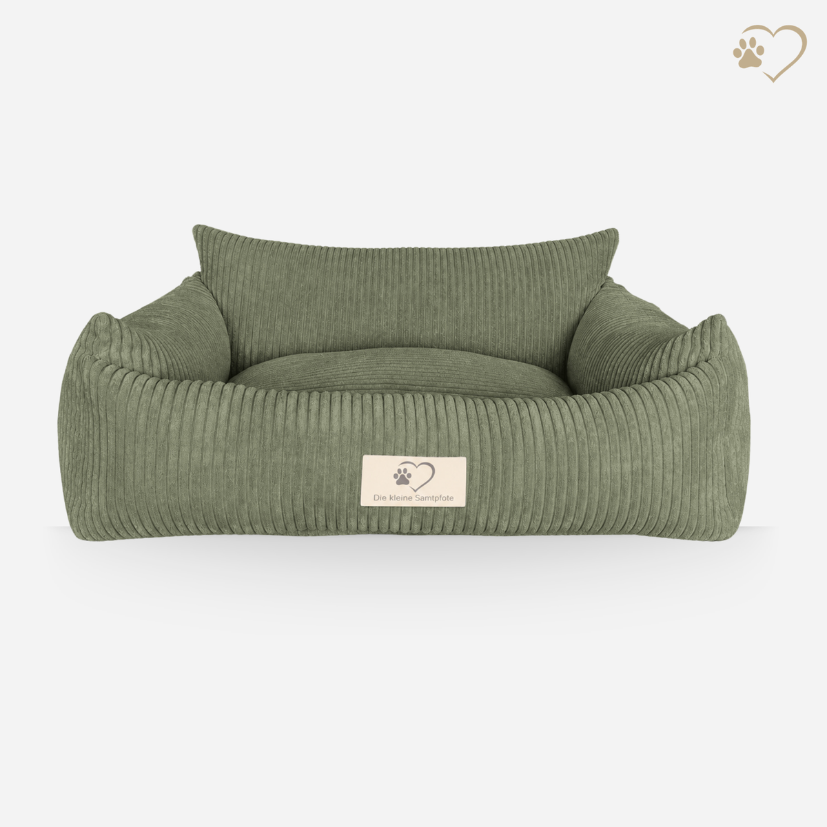 Samtpfote orthopädisches Hundebett als Sofa Cord