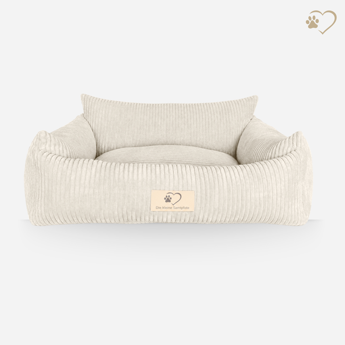 Samtpfote orthopädisches Hundebett als Sofa Cord