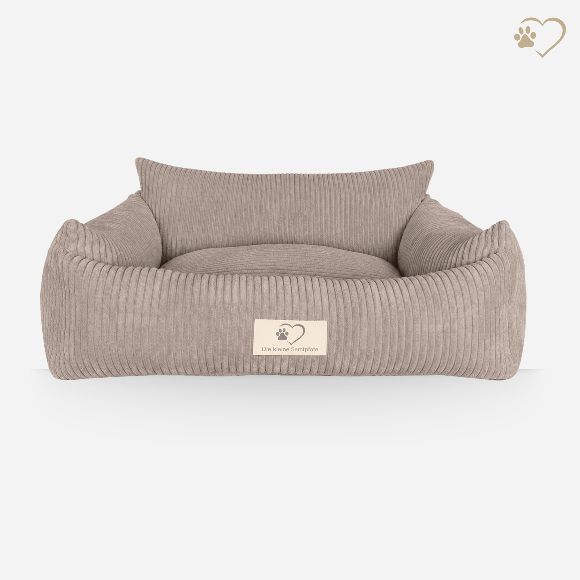Samtpfote orthopädisches Hundebett als Sofa Cord