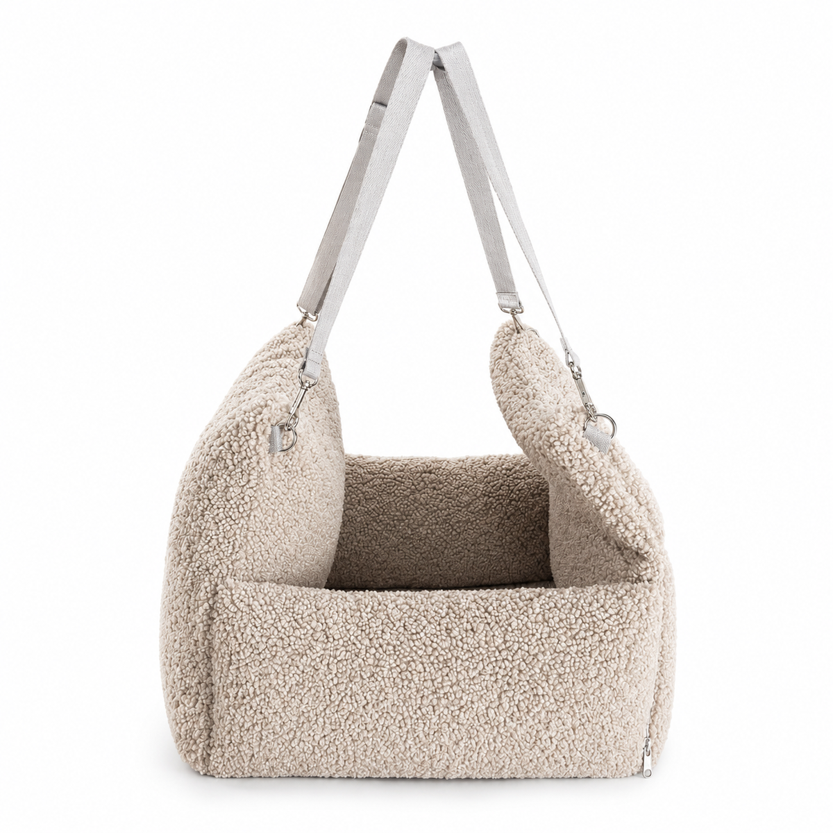 Samtpfote 2-in-1 Hunde Transportbox/-tasche für Autositz Teddy - 45x50x45cm