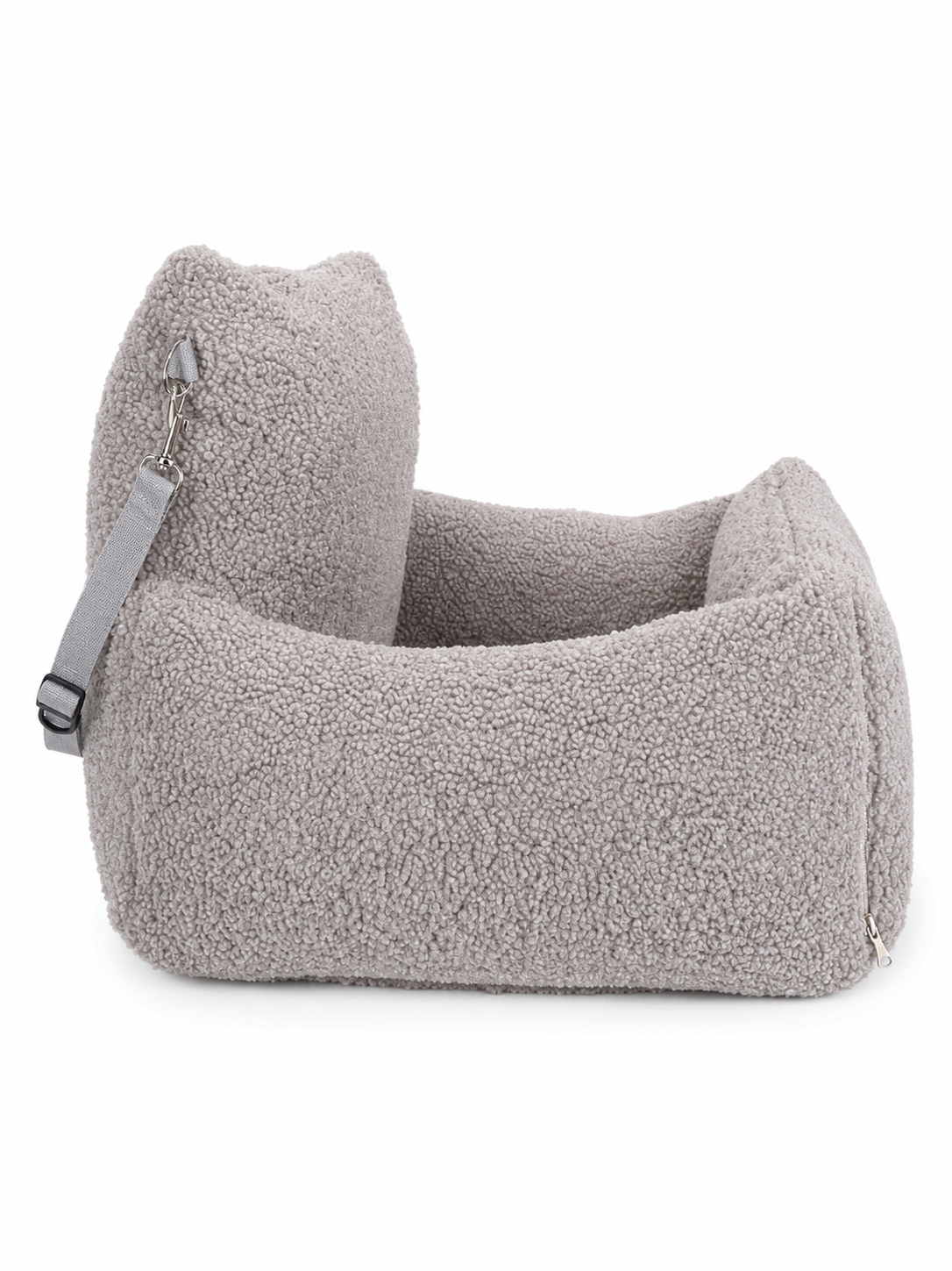 Samtpfote 2-in-1 Hunde Transportbox/-tasche für Autositz Teddy - 45x50x45cm