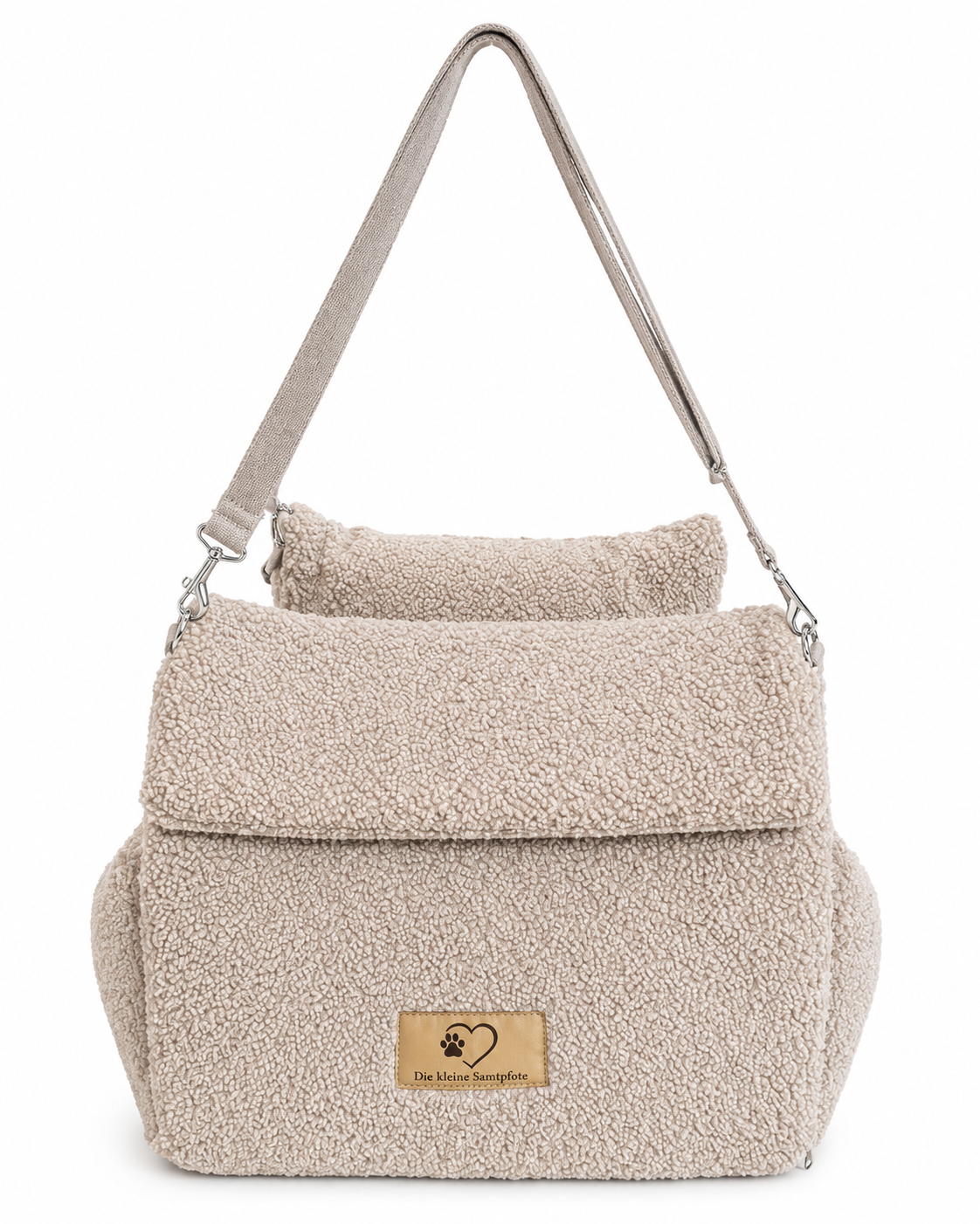 Samtpfote 2-in-1 Hunde Transportbox/-tasche für Autositz Teddy - 45x50x45cm