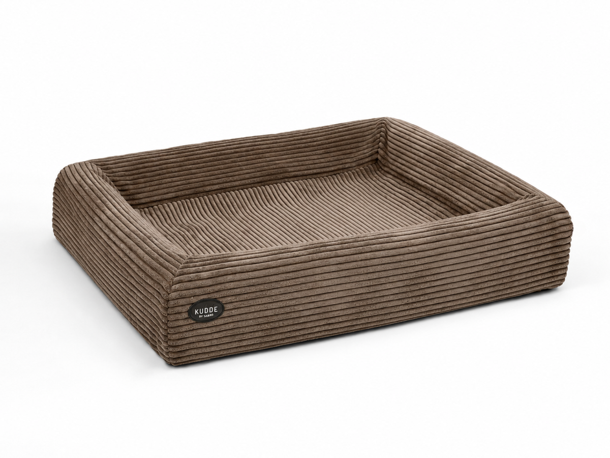 Hundebett KUDDE Cord – cocoa – XXL (117 x 150 cm) – Special