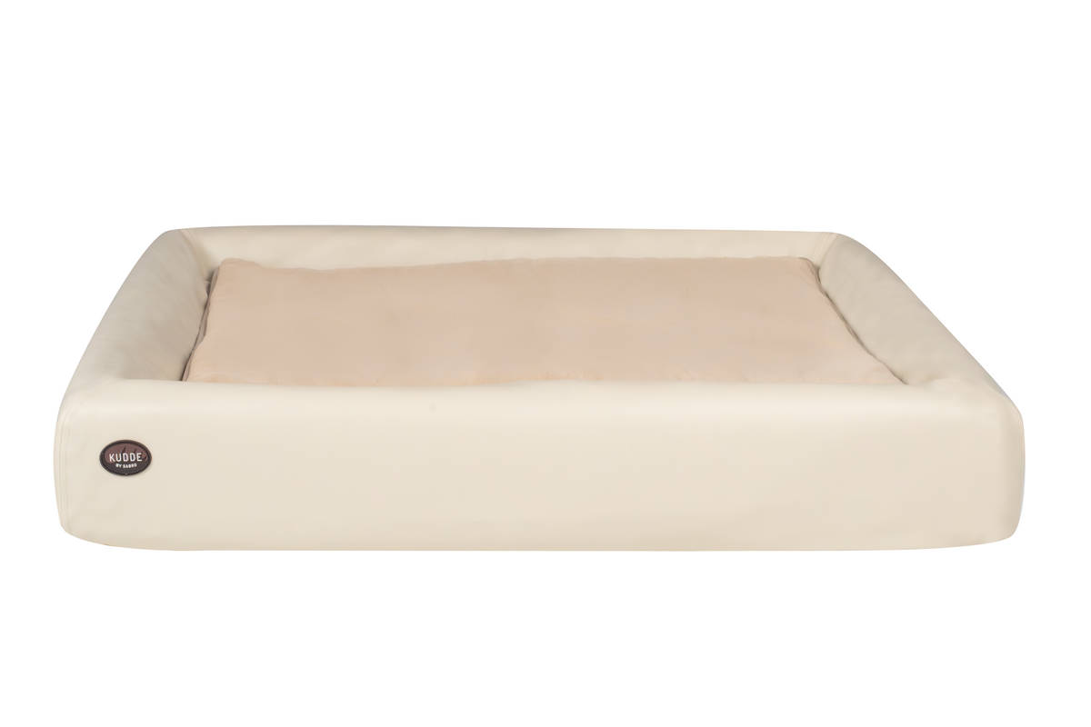 Hundebett KUDDE Kunstleder – sahara – XXL (117 x 150 cm) – Special