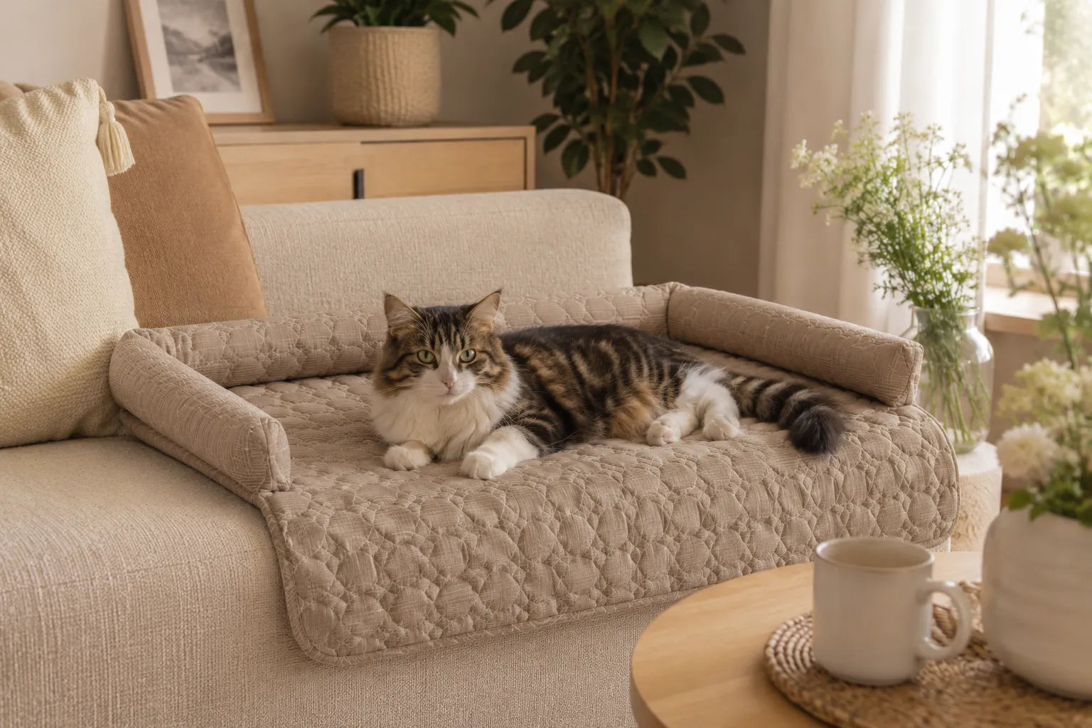 Kunert Hunde- und Katzenbett/ Schutzmatte für Bett und Sofa - 75 x 75 x 10 cm
