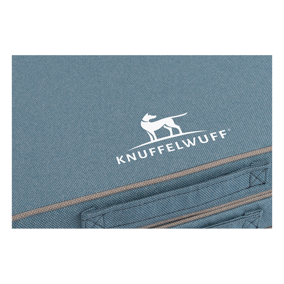 Faltbare Reisematte Orthopädisch Tacoma aus Velours mit Handwebcharakter Hellblau M-L 100 x 80cm