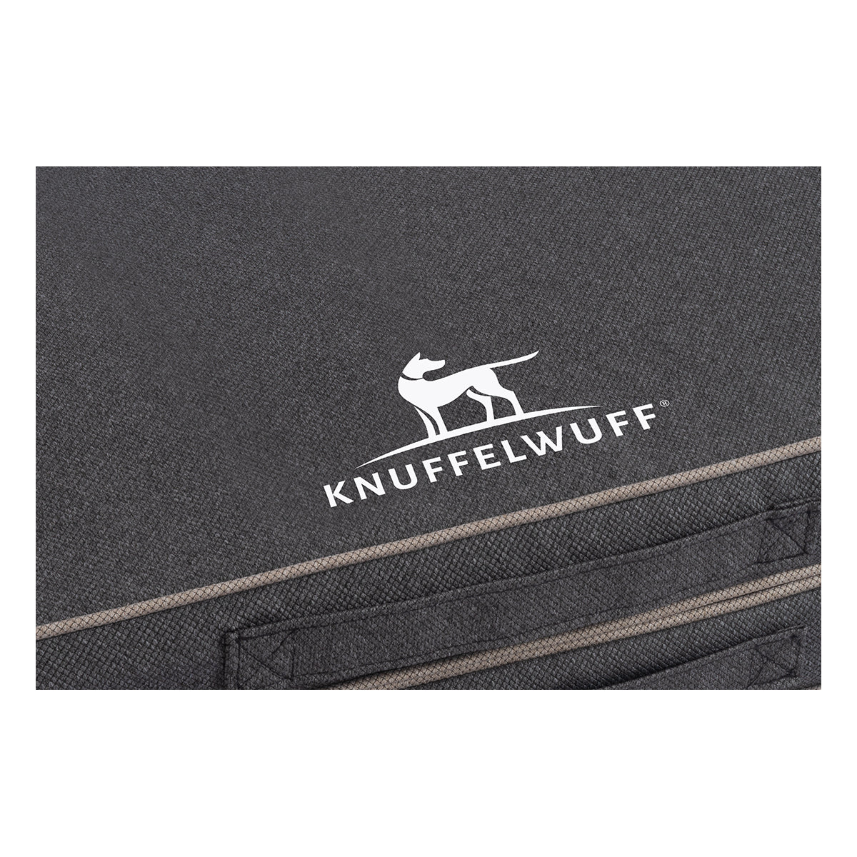 Faltbare Reisematte Orthopädisch Tacoma aus Velours mit Handwebcharakter Anthrazit XXL 140 x 120cm