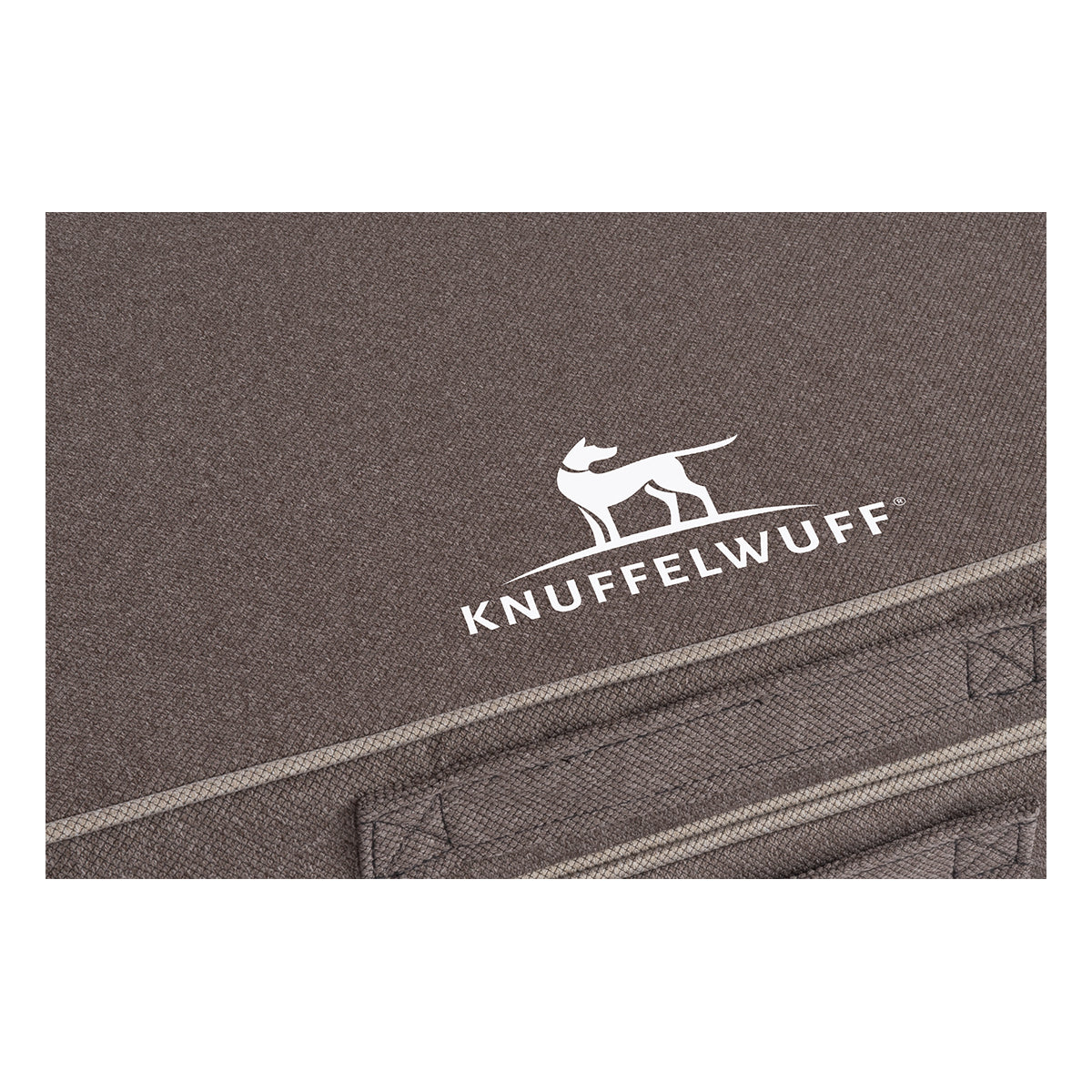 Faltbare Reisematte Orthopädisch Tacoma aus Velours mit Handwebcharakter Graubraun XXL 140 x 120cm