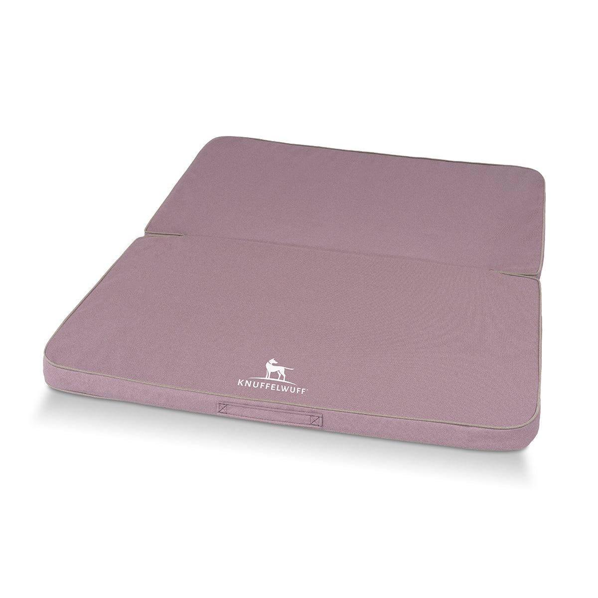 Faltbare Reisematte Orthopädisch Tacoma aus Velours mit Handwebcharakter Rosa XXL 140 x 120cm