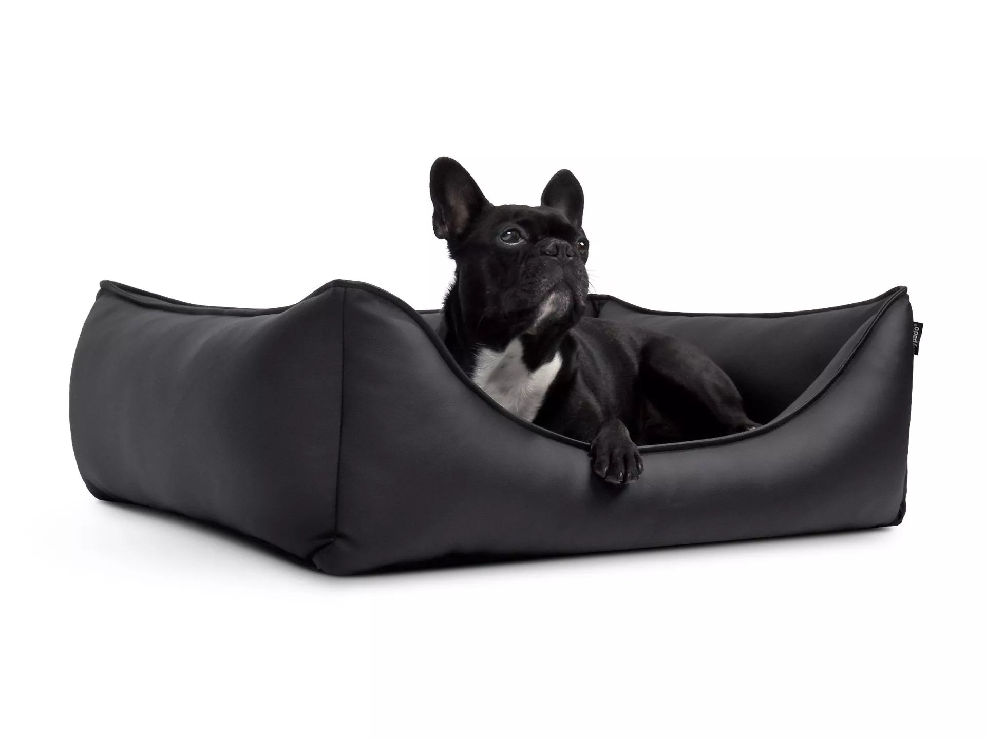 mypado Dreamer Kunstleder Hundebett 110x90 cm - Schwarz