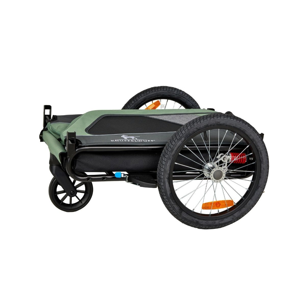 Knuffelwuff Cruvado S-M komfortabler Hundeanhänger mit Stoßdämpfer Fahrradanhänger und Buggy für sichere Ausflüge mit dem Fahrrad
