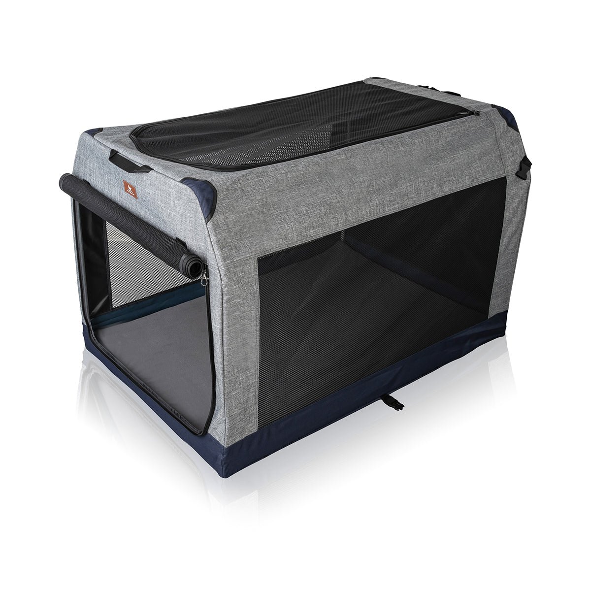 Knuffelwuff faltbare Hundebox Transportbox Denali mit Aluminiumgestell – M - 61 x 46 x 43 cm