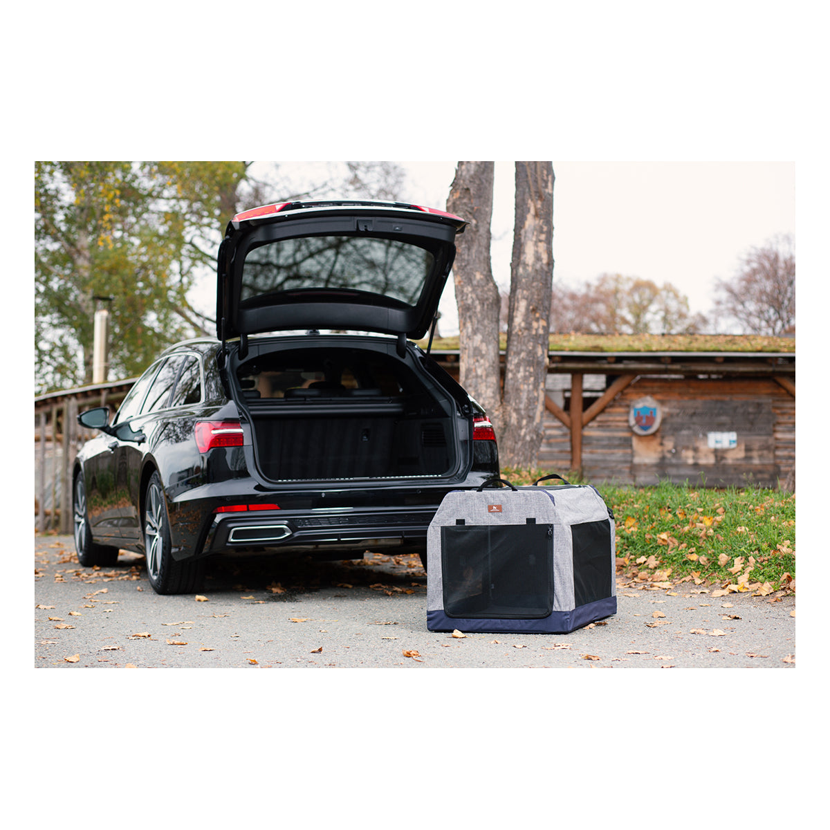 Knuffelwuff faltbare Hundebox Transportbox Denali mit Aluminiumgestell – M - 61 x 46 x 43 cm (Ansicht 3)