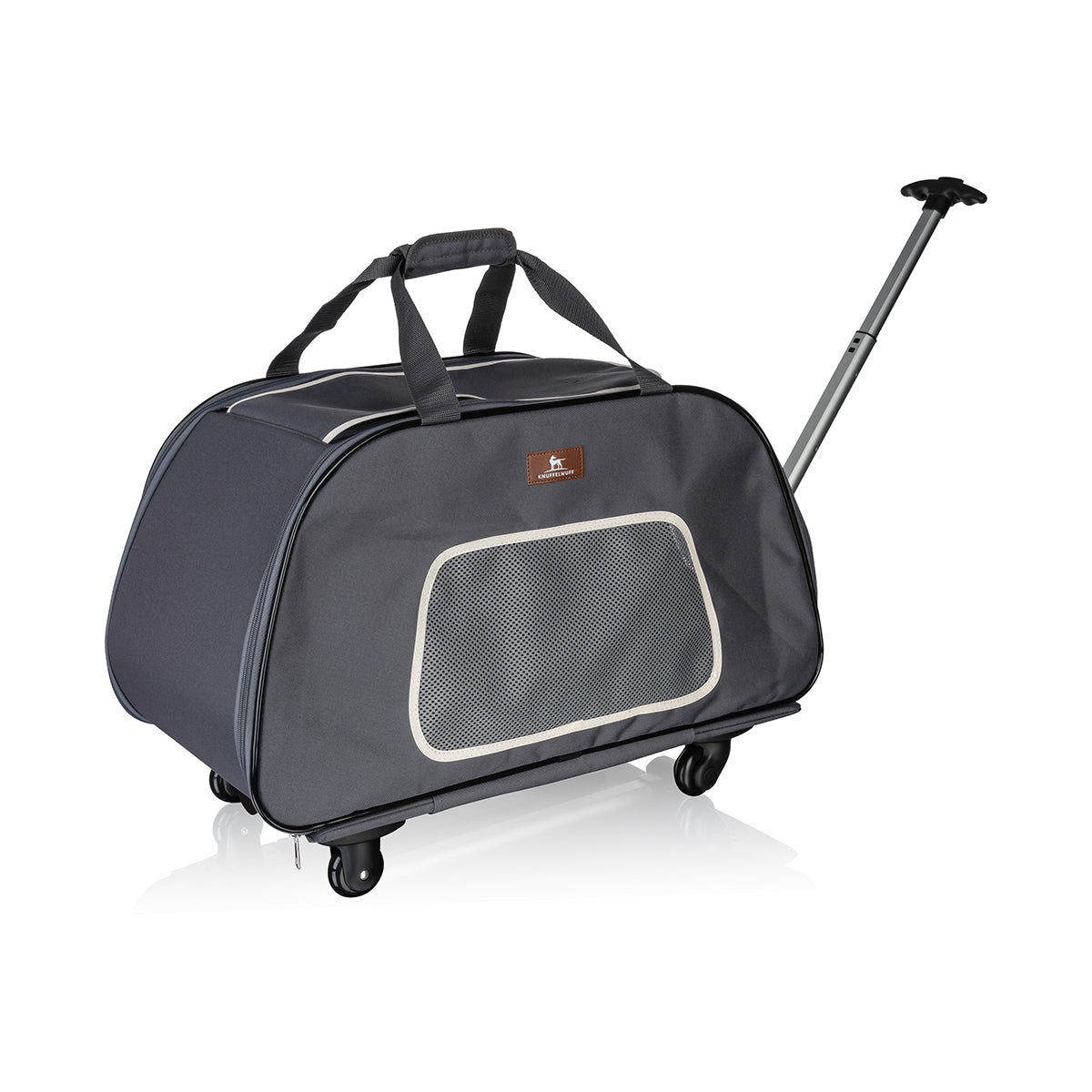 Knuffelwuff faltbarer Hunde Trolley Prineville – Transporttasche Hundewagen rollbar mit Griff – L - 46 x 68 x 36 cm