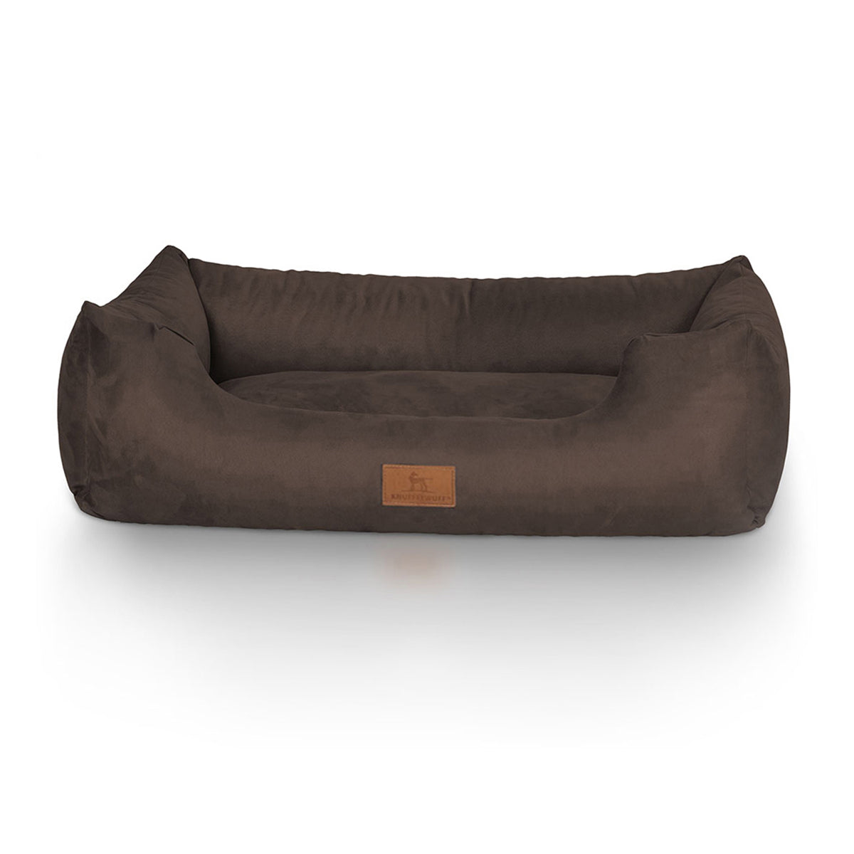 Knuffelwuff Hundebett Dreamline aus Velours Braun