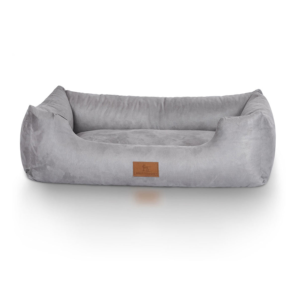 Knuffelwuff Hundebett Dreamline aus Velours Grau