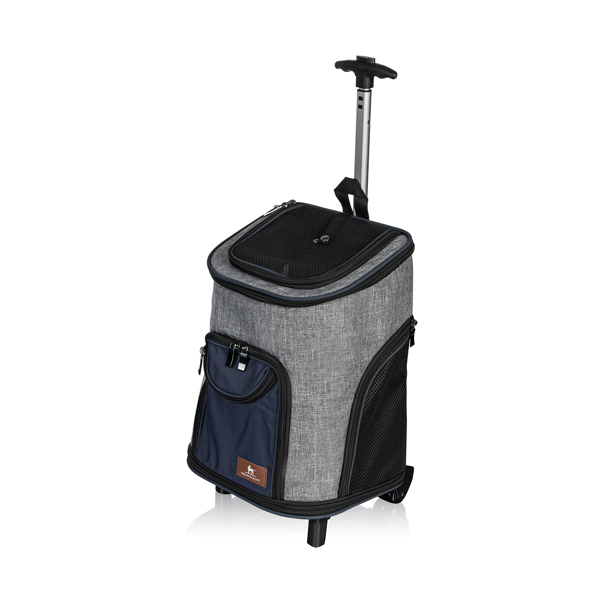 Knuffelwuff Hunderucksack Tajumulco Trolley faltbar 2 in 1 mit Rollen und Griff 33x30x50cm – 33 x 30 x 50 cm