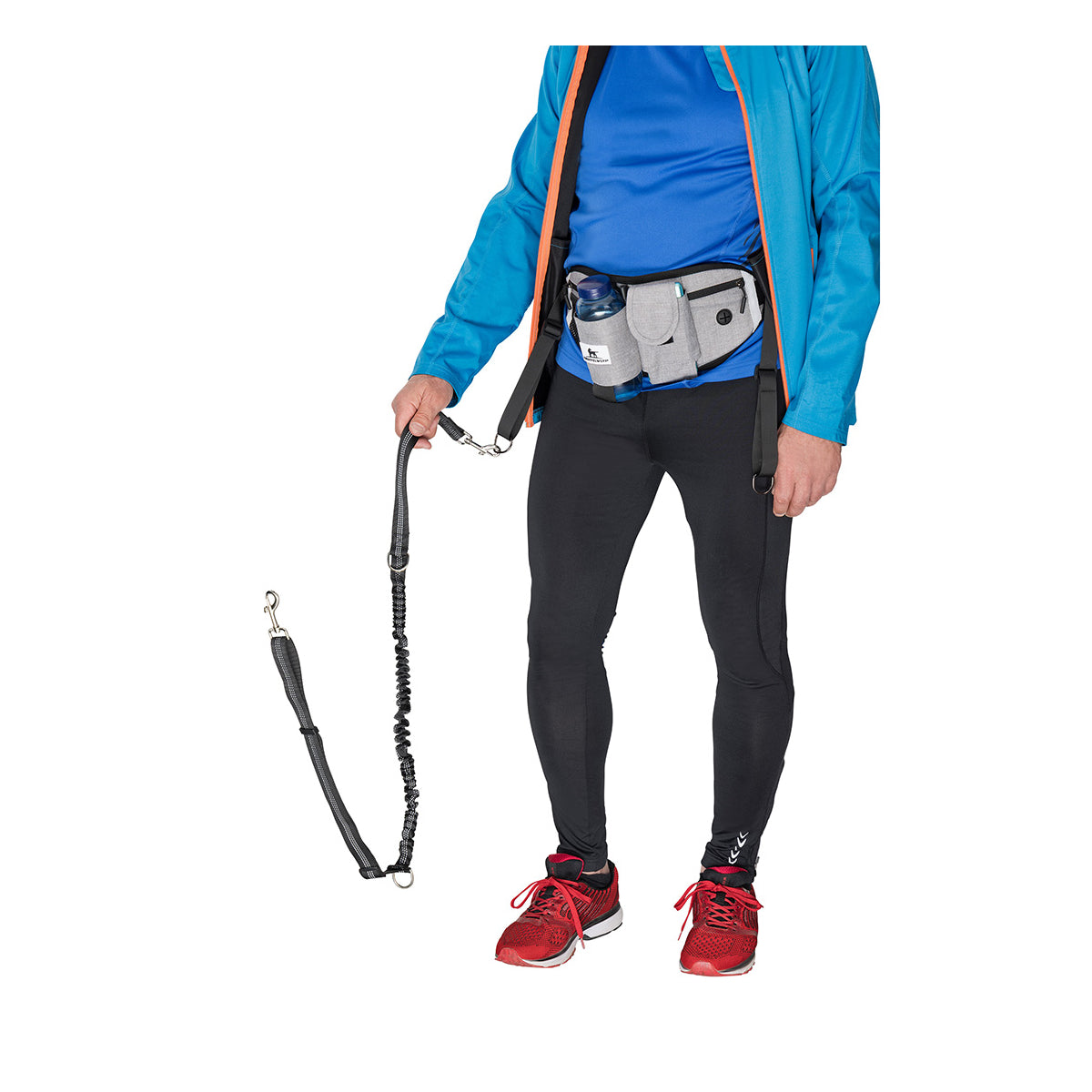 Knuffelwuff Joggingtasche Bunbury mit Bungee-Leine und praktischen Fächern