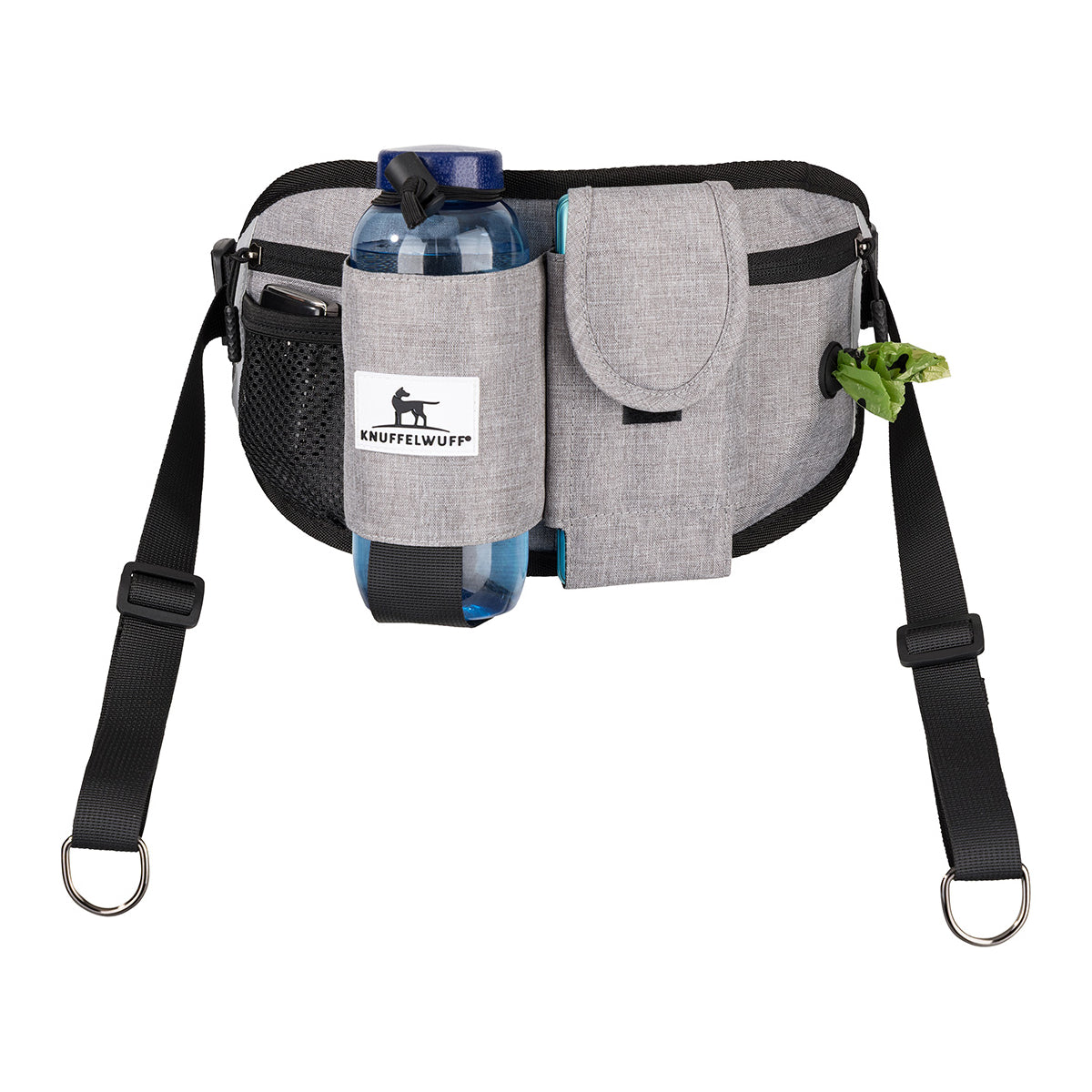 Knuffelwuff Joggingtasche Bunbury mit Bungee-Leine und praktischen Fächern